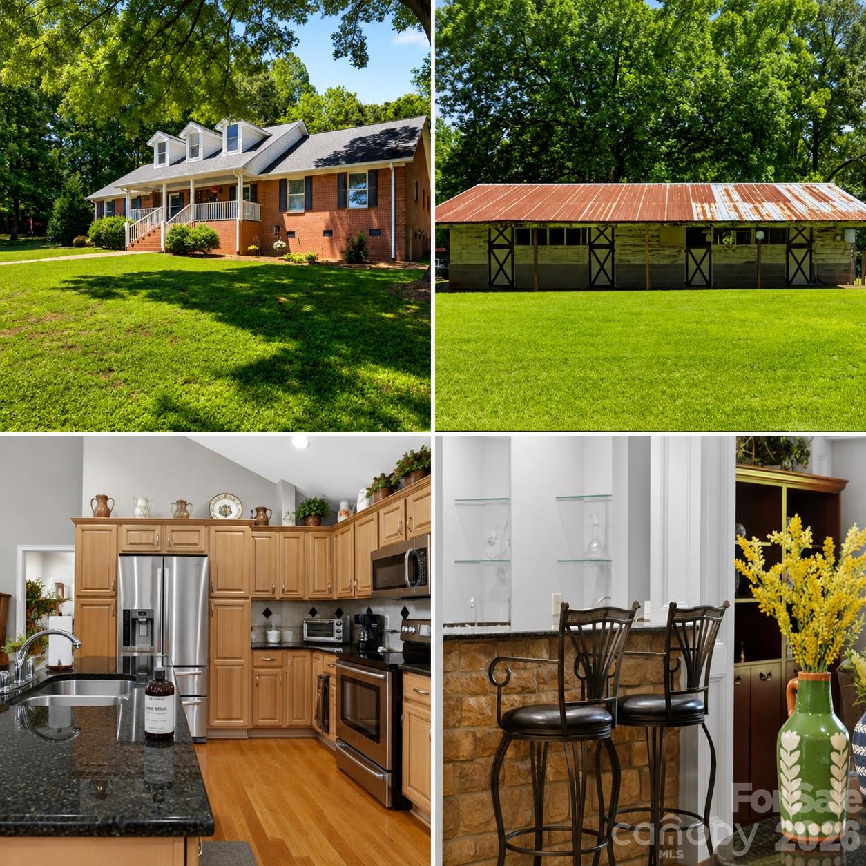 OFFERING $5,000 IN SELLER CONCESSIONS.....Check out this beautiful brick ranch situated on 3.47 acres! This spacious 2,128 sq. ft. home features 3 bedrooms and 2.5 baths with a desirable split floor plan offering both comfort and privacy.
Step inside to find gorgeous hardwood floors throughout, an inviting open kitchen area, and a wet bar that is perfect for gathering of family and friends. The Split floor plan offers plenty of space for everyday living while still feeling warm and welcoming. An additional Sunroom (not heated) offers more space for entertaining.

Outside, enjoy room to roam with a four-stall horse barn, making this property ideal for horse lovers, hobby farmers, gardening or anyone looking for a little extra space in a country setting. Be with in minutes of down town shopping with acreage, charm, and functionality all in one, this brick ranch is a must-see!

***Use our Preferred lender for a 1% up to $4500 Credit at closing which can be used in conjunction with a Seller credit to achieve a temporary or permanent  rate buy-down or closing cost.***