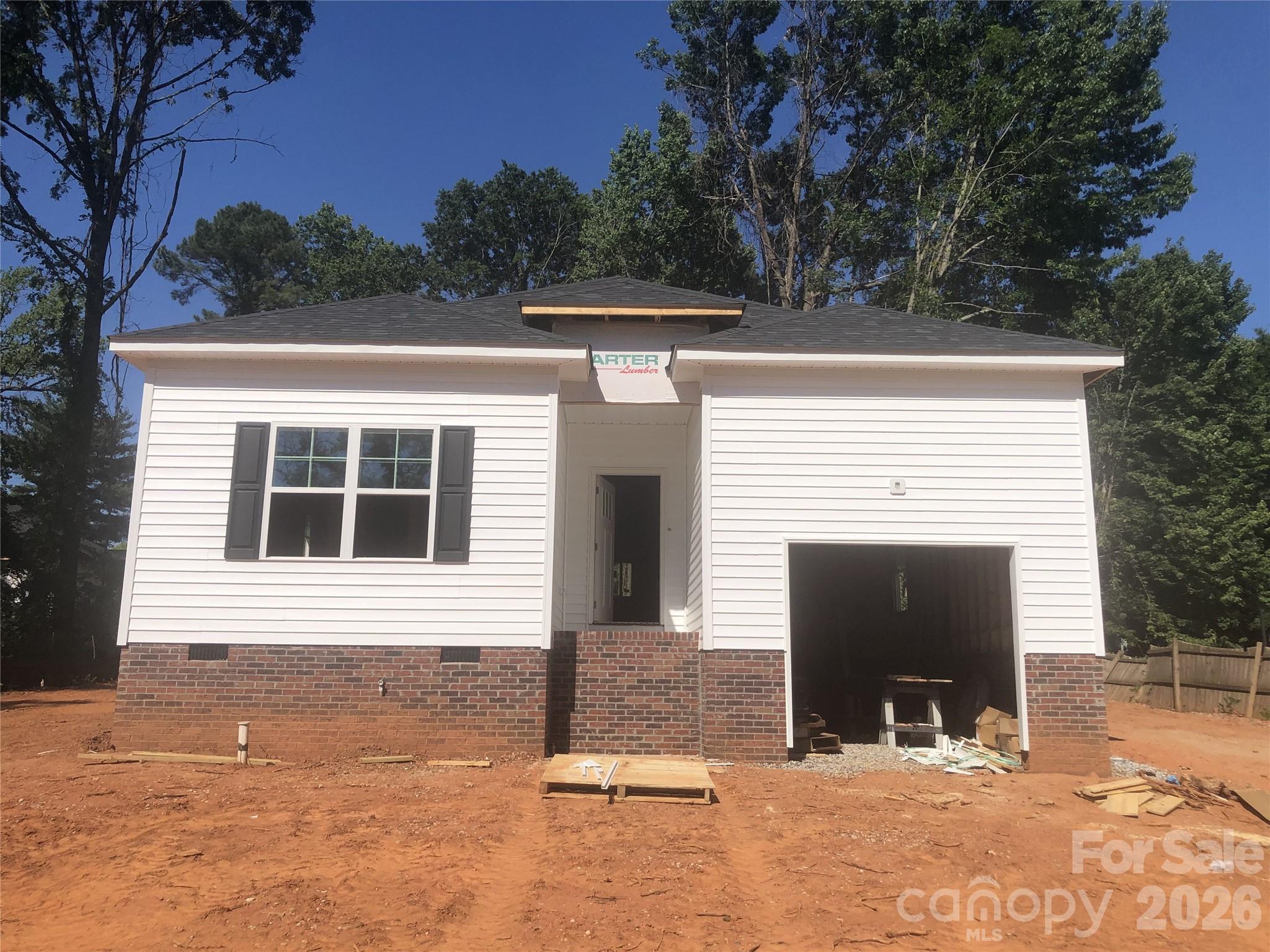 Adorable home currently under construction.  Open floor plan with Great room and Dining Room combination.  Shaker style cabinets with Granite Counter tops and Stainless-Steel appliances.  Private primary suite with two closets and private on suite bathroom.  Covered back porch and one car attached garage.  City location minutes to downtown and public parks.
Tax value is on land only.