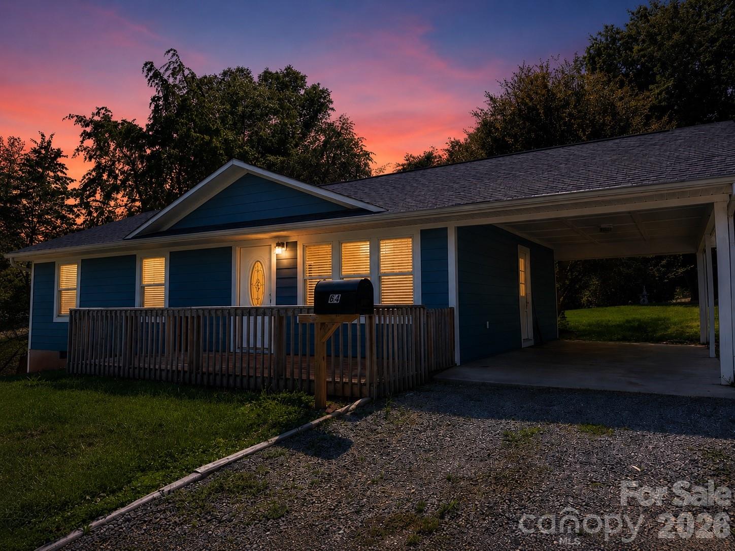 Welcome to this charming 3-bedroom, 1-bath home conveniently located just minutes from Lake James and The Marion Lake Club! This inviting home offers an open-concept living room and kitchen layout that creates a bright, comfortable space perfect for everyday living and entertaining. The kitchen features stainless steel appliances along with convenient access to the attached carport, making unloading groceries and daily living a breeze.

Outside, enjoy the backyard with plenty of space to relax, entertain, or enjoy peaceful evenings outdoors. The covered front porch adds the perfect touch for morning coffee or unwinding after a long day. Located only a short drive from boating, golfing, dining, and outdoor recreation, this property would make a great full-time residence, weekend getaway, or investment opportunity in the desirable Lake James area.