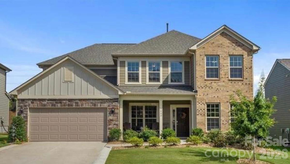 Welcome home to 3442 Duchess Ave in Indian Land, SC! This beautifully upgraded 5-bedroom, 3-bath home offers a thoughtfully designed floor plan with high-end finishes throughout. Special features include LVP flooring, decorative wood trim, updated light fixtures, and an extended stamped concrete patio overlooking a fully fenced, flat backyard.

The main level features a guest suite with full bath, perfect for visitors or multi-generational living. Off the dining room, a convenient pass-through butler’s pantry leads into the kitchen, which seamlessly flows into the breakfast nook and living area—ideal for everyday living and entertaining. The kitchen is equipped with quartz countertops, tile backsplash, a center island, gas range with hood, wall oven, stainless steel appliances, and a walk-in pantry. Just off the kitchen, you’ll find a functional garage landing zone with a built-in computer nook.

Upstairs, the spacious primary suite features a private ensuite with dual sink vanity and a large tiled shower. A versatile loft, laundry room, and three additional bedrooms with access to a full hall bath complete the second level.

The extended 2-car garage provides ample space for storage or the option for a 3rd vehicle. This home truly combines style, space, and functionality—don’t miss it!