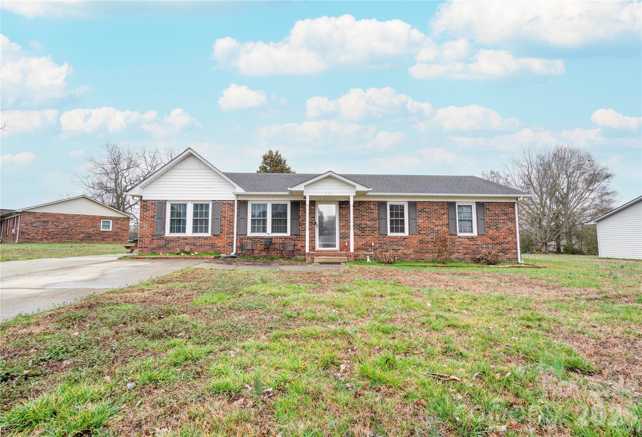 Charming 3 Bedroom, 1.5 Bath brick ranch home situated on a spacious .54 acre lot! This home offers comfortable single-level living with a functional layout and plenty of outdoor space to enjoy. Step outside to your own backyard retreat featuring an above-ground pool, perfect for outdoor entertainment, along with three storage sheds providing ample space for tools, hobbies, or additional storage needs. With solid brick construction and a generous lot size, this property offers both durability and room to spread out. Schedule your showing today!