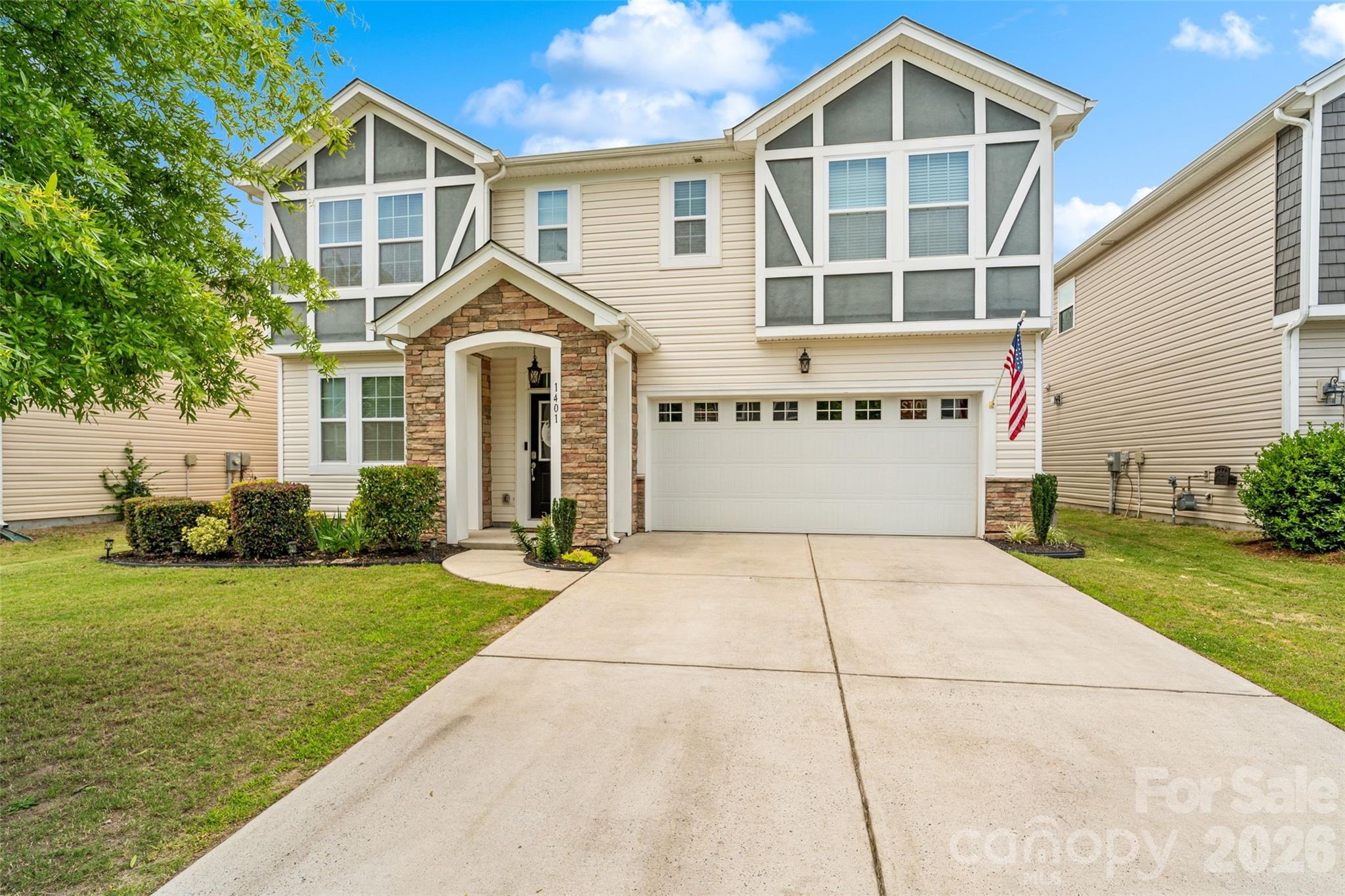 Welcome to Kings Grove Manor! This beautifully maintained 3-bedroom, 2.5-bath home offers more than 2,500 square feet of thoughtfully designed living space in one of the area's most sought-after communities, zoned for Clover's brand-new elementary, middle, and high schools.

Inside you'll find fresh paint, beautiful wood flooring, a dedicated home office and an open-concept layout that's perfect for everyday living. The kitchen is ready for everything from busy mornings to holiday gatherings, featuring granite countertops, a large island, breakfast bar, and an oversized walk-in pantry. Upstairs, the spacious loft adds flexible living space, while the oversized primary suite offers a soaking tub, tiled shower, dual vanities, and a generous walk-in closet. Two additional bedrooms each include walk-in closets, giving everyone plenty of room to spread out.

Out back enjoy a fully fenced yard with a patio and privacy trees. It's the perfect spot for grilling, relaxing, or letting pets play. Kings Grove Manor has a wonderful community pool, playground and a social calendar full of neighborhood events!