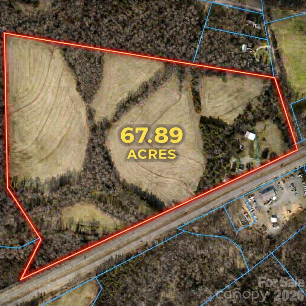 Prime 67+ acre investment opportunity consisting of 3 parcels along Highway 49 N in a rapidly expanding Cabarrus County corridor. With significant frontage, strong traffic counts, and favorable future land use guidance, this property is well-positioned for investors and developers targeting industrial, employment, or other non-residential opportunities. Currently zoned CR and situated outside city jurisdiction, the property is identified as Employment Center on the Town of Mt. Pleasant’s updated 2025 Future Land Use Map, a designation intended to support light industrial development, existing industry, and major employers. Buyers interested in accessing sewer service would need to pursue voluntary annexation into Mt. Pleasant, where current sewer allocation priorities are focused on non-residential projects. With over 2,400 feet of Highway 49 N frontage, excellent visibility, and a daily traffic count of more than 12,000 vehicles, the property offers the scale, access, and exposure sought by commercial users and long-term investors alike. A proposed sewer line extension runs through the middle of the property, and nearby water access on Walker Road further strengthens the site’s development potential.