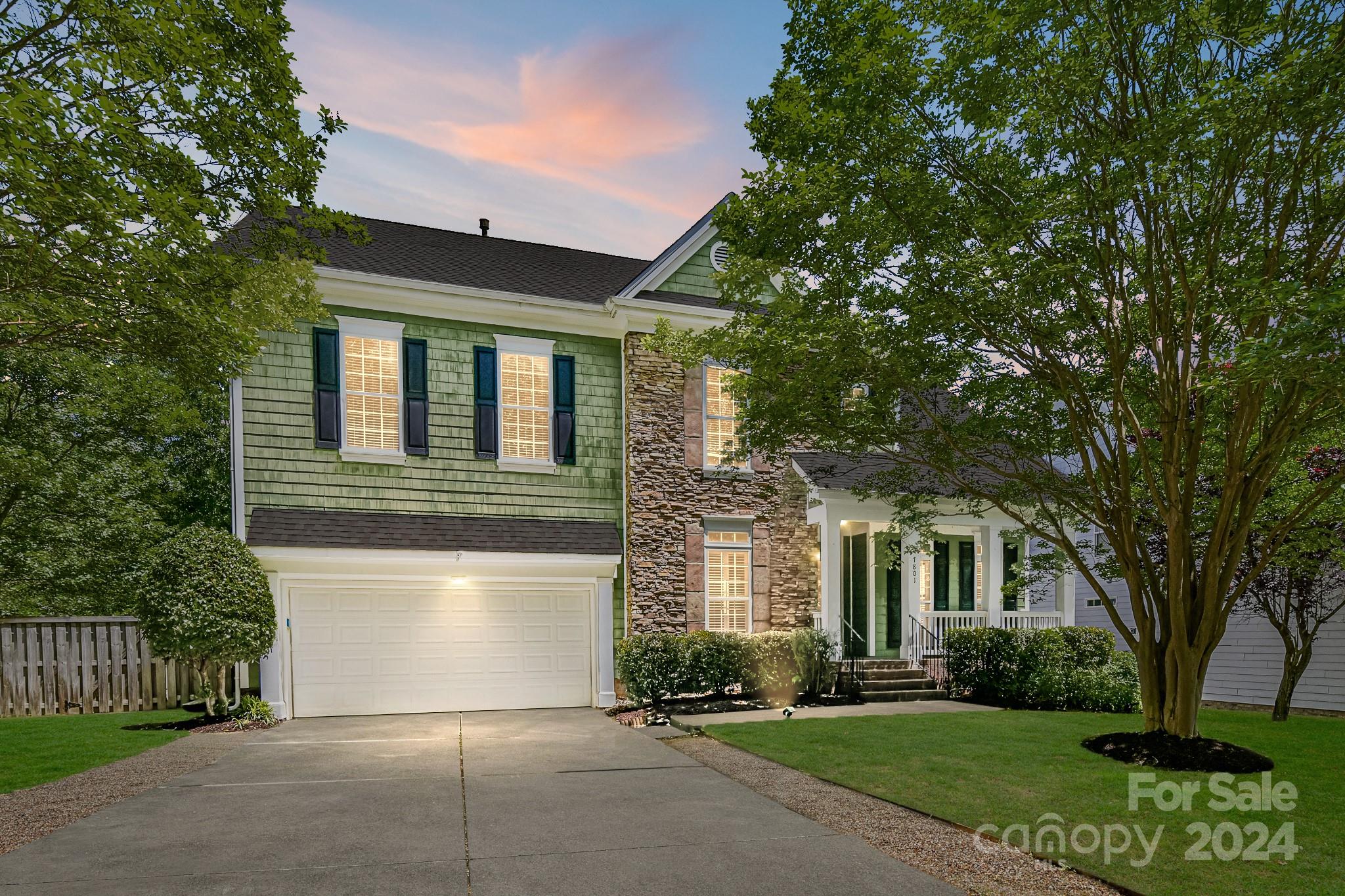Don't miss out on one of the best areas to live in Tega Cay! As you step into this popular floor plan, the vaulted entryway greets you with a flanking office and dining room. The kitchen is open to the breakfast area and two-story great room. Primary bedroom on main with new flooring & primary bath with an updated shower. Upstairs you will find 3 more generous sized bedrooms and a large bonus room. Don't forget to check out all the storage in this home as well. Other key features include sight finished hardwood flooring, granite countertops and a large fenced in yard. This sweet home is located in one of the best school districts in the state!  Just a hop, skip and a jump to the walking trails and all the amenities that Tega Cay has to offer!