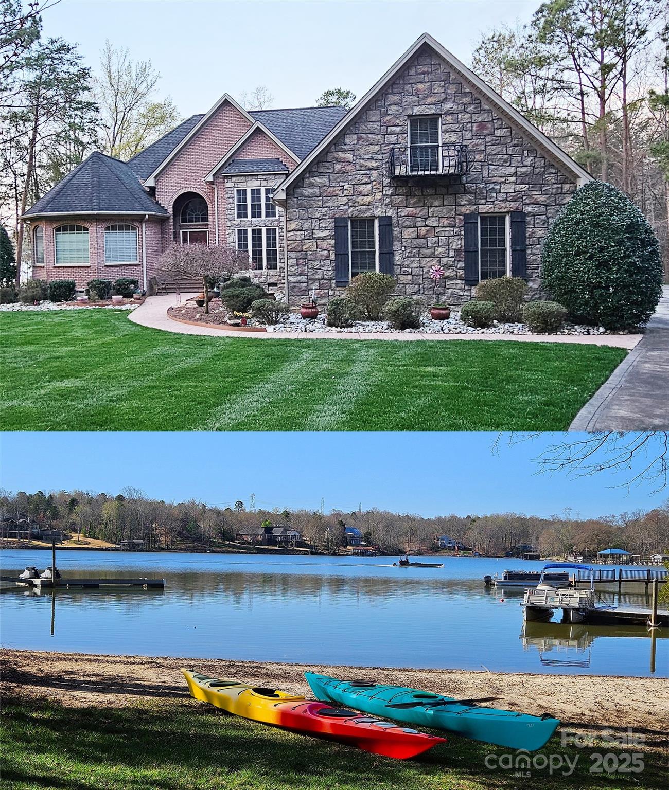 This is an opportunity to own just under 3 acres (2.886) on Lake Wylie. Features include 4 bedrooms, bonus room, and 3 full baths. A screened in porch and outdoor kitchen overlooking Lake Wylie. The features and amenities will impress you as you drive down the private tree lined drive to this serene home that is a picture of beauty. Inside is breathtaking with too many features to list. This home is a must see!