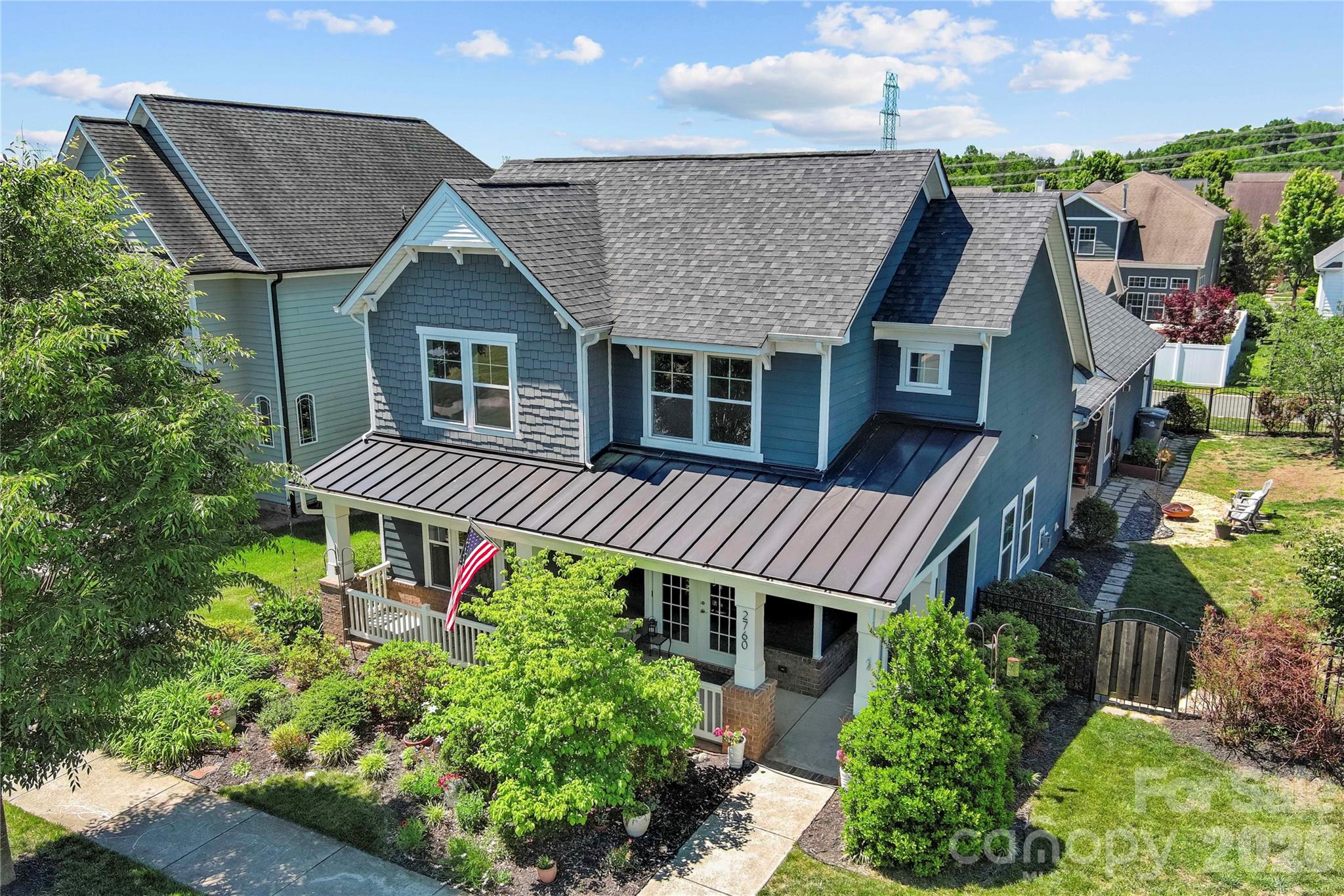 Look no further than this one-of-a-kind home in the Kellswater Bridge subdivision! This spacious two-story residence features an inviting 9' ceiling open floor plan, seamlessly connecting the large living room, kitchen, and dining area; perfect for entertaining while cooking or enjoying TV in the living room.
What truly sets this home apart is the second living quarters on the main level, located on the opposite side of the primary bedroom. This private suite includes a bedroom, bathroom, and its own living room, with french doors opening to the covered front porch. Ideal for guests or multi-generational living.
The spacious primary suite offers a luxurious bathroom with a double-sink vanity, walk-in tiled shower, separate toilet room, and a large walk-in closet. Positioned on the opposite side of the house for maximum privacy, it’s separated from the main living area by a stylish barn door. Both the living room and the oversized laundry room provide access to the covered side patio, seamlessly extending your living space outdoors.
The attached garage, also on the primary bedroom side, features two Tesla Powerwall batteries capable of powering the home for up to four days without sunlight.
Upstairs, you’ll find an oversized loft perfect for separate entertainment, along with two additional bedrooms, a full bath, and a walk-in attic providing ample storage space. Outside, the fenced yard is beautifully landscaped with an array of flowers and bushes. Solar panels and a whole-house battery help reduce your utility costs to just $16 per month.
The community boasts exceptional amenities, including a clubhouse, pool, tennis courts, walking trails, and a dog park. HOA dues cover all of this, as well as cable and internet.

Don’t miss your chance to call this exceptional property home!