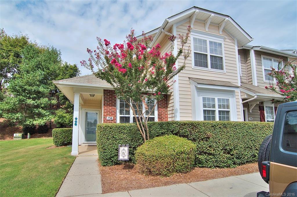 3 Bedroom/2.5 Bath end unit townhome in desirable Waterstone community. Neutral color scheme. Move in ready. Open floor plan. Great room with gas logs in fireplace. Master on main with huge walk in closet. Two additional spacious bedrooms on upper level. Private enclosed patio with storage unit backs up to green space. Pool & playground. Fort Mill schools. Great location - close to shopping & restaurants.