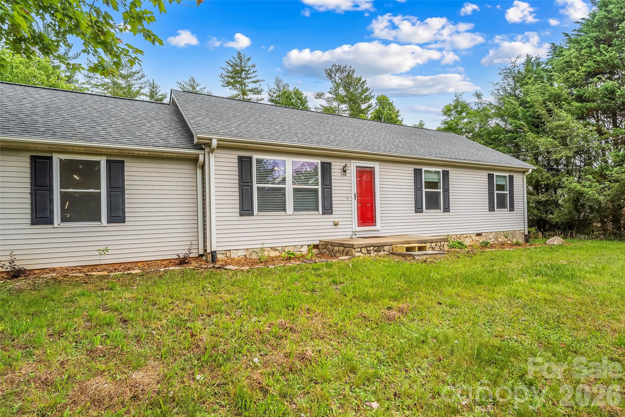 Well-maintained ranch offering easy one-level living on a beautiful 0.83-acre lot with a blend of open yard space and mature woods for added privacy and enjoyment. Set in a peaceful rural setting, this property combines comfort, value, and functionality.

Inside, the open kitchen features stainless steel appliances, abundant counter space, and a seamless flow to the dining area, where a large window frames views of the backyard. The living room offers a cozy gathering space with a gas log fireplace, while the primary bedroom includes a walk-in closet. Two additional bedrooms provide flexibility for guests, family, or a home office.

Recent updates offer peace of mind, including a new HVAC system and water heater in 2025, a new roof in 2024, and a septic system pumped in 2025. Additional highlights include an attached two-car garage, large storage shed, and plenty of outdoor space to garden, play, or simply enjoy the country atmosphere.

Whether you're searching for your first home, looking to downsize, or seeking a solid investment opportunity, this property offers exceptional value and extraordinary potential.