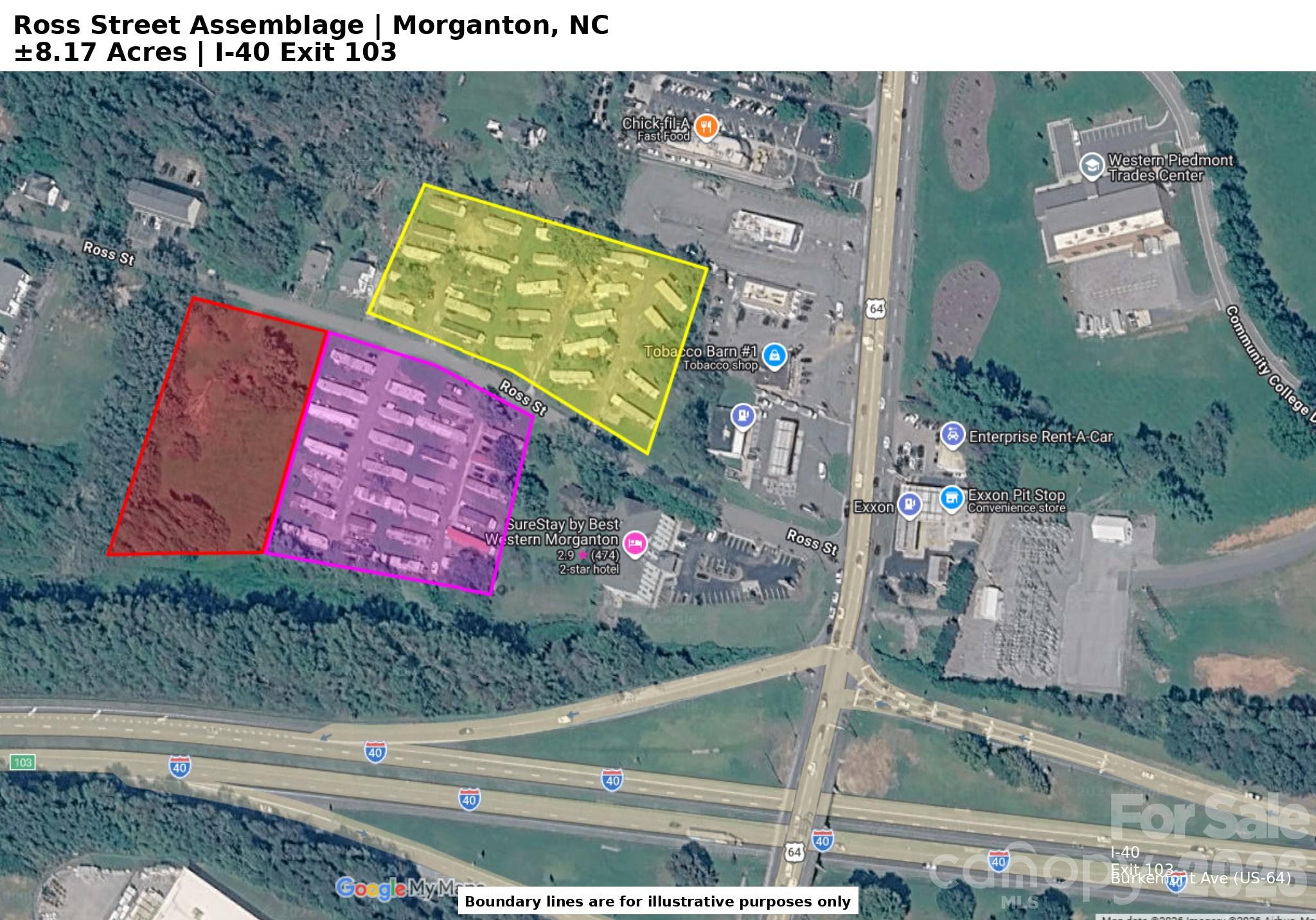 Vintage 52 Unit Mobile Home Park and 3 Developable acres with great cash flow in Morganton. Sitting within an opportunity zone just off I-40 Exit 103 near Chik-fil-a, Chicken Salad Chick, Lowes Hardware, Rural King, Western Piedmont Community College and so much more!
40 seller-owned units and 12 tenant-owned units with an average rent of $833/month. Gross monthly cash flow of $43,330 and a 7% Cap Rate.
Sorry, no owner-financing available. Conveyance of personal property (40 homes) will be by bill-of-sale only along with the deeds to the three parcels. 
Water is master-metered and runs approx. $800/month
Sewer is master-metered and runs approx. $1200/month
Taxes are $7000.00/year
Drive-by looks are ok but please DO NOT DISTURB THE TENANTS.