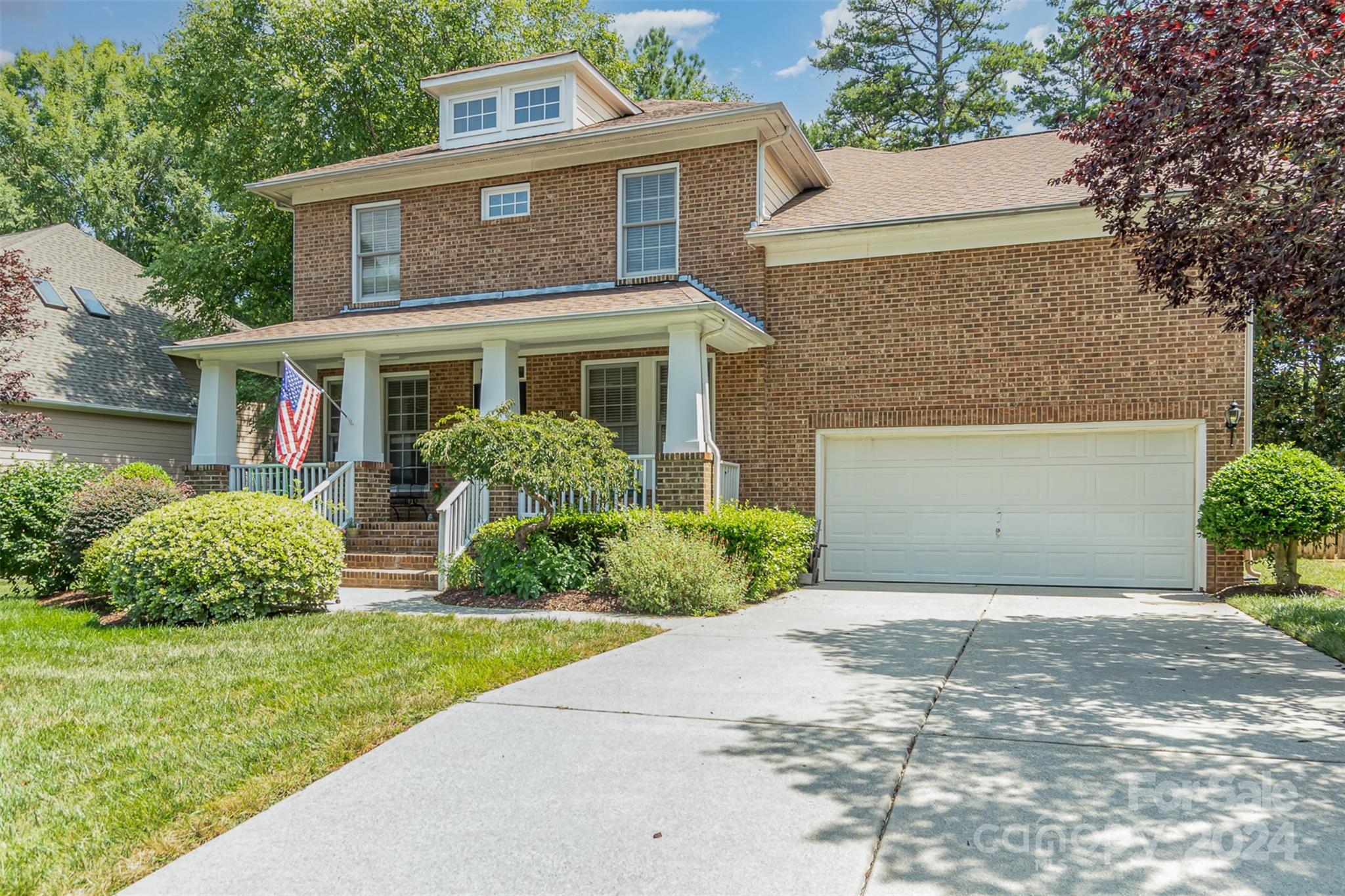 Welcome to this newly updated home in desirable Birkdale. This charming brick residence features great curb appeal and an inviting covered front porch. Inside, you'll find gorgeous hardwood floors, a thoughtfully designed layout, and plenty of natural light. The large picture windows in the living area overlook the private, fenced backyard.

The kitchen boasts new engineered quartz countertops, a stylish tile backsplash, and a brand-new KitchenAid stovetop. Fresh, neutral paint throughout and new carpet upstairs make this home move-in ready.

Other highlights include flex space with French doors, and formal dining. Upstairs, there are four spacious bedrooms, and a generous primary suite with a large walk-in closet. New HVAC system (2020) and a roof from 2017. This golf course community offers fantastic amenities, including a residents' club, pool, playground, and courts for basketball, tennis, and pickleball. Plus, enjoy walking to nearby restaurants, shops and more.