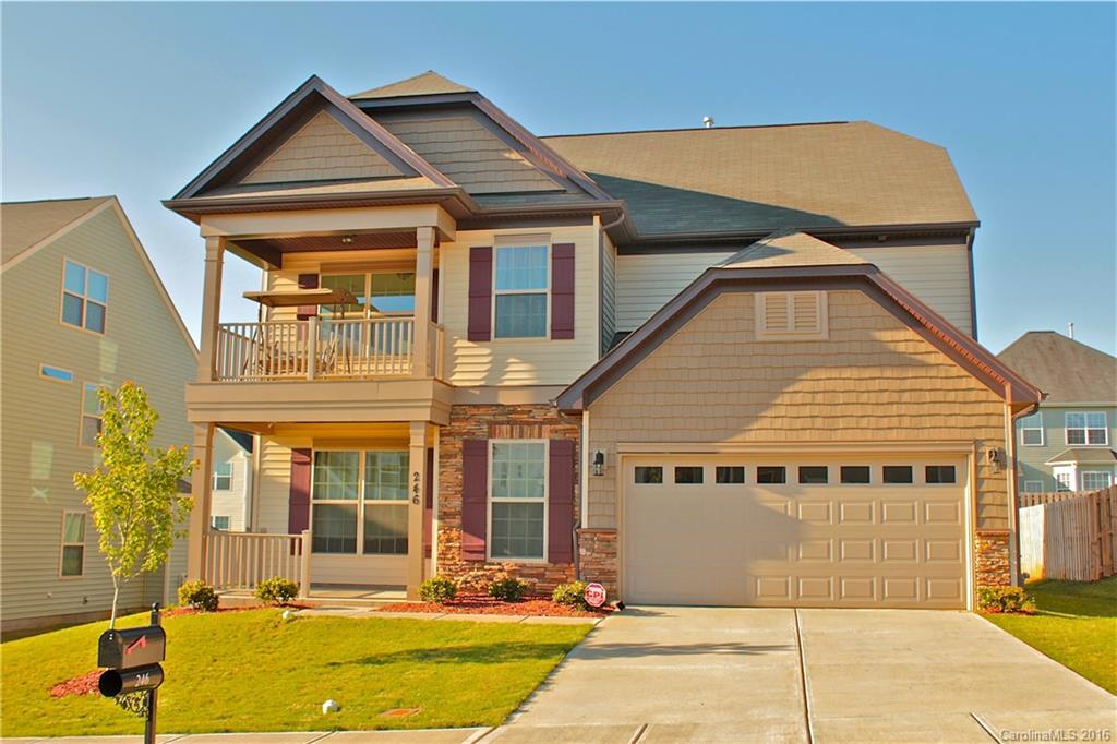 Wonderful Cypress open floor plan w/hardwood floors on main level. Granite countertops in kitchen, breakfast bar, 42" maple cabinets, stainless appliances, large family room w/gas fireplace & crown molding. Dining room w/crown molding, chair rail & shadow boxing. Bedroom on mail level & 3rd floor bonus bedroom/Sound Theater Room with full bath. Front porch, balcony off 2nd level and back patio.
