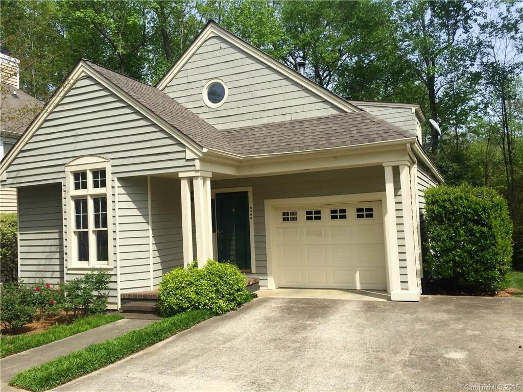 This is a rare find! Truly charming single family home in South Charlotte location. Stained glass features, open floor plan with large dining area, cozy living room, fireplace and updated kitchen. Kitchen includes stainless appliances, granite counters, pantry and island. Master suite is located on the main level with custom walk-in closet. Upstairs storage options are bountiful. The 2nd bedroom is spacious and bright with loft which can act as 3rd bedroom or play area,sitting room/office.