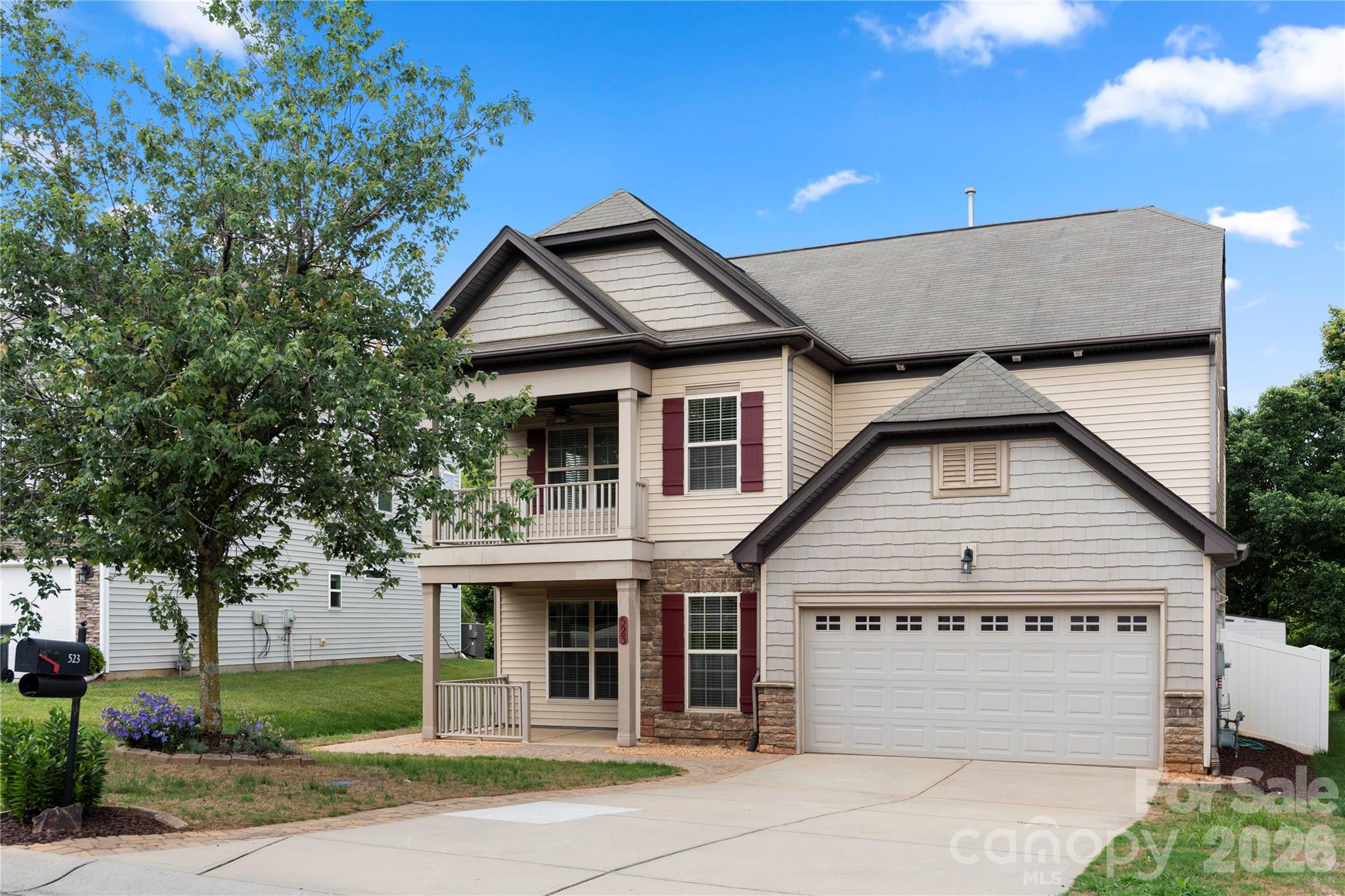 Your new home? You just found it.
Located in the highly sought-after Fort Mill School District, this freshly painted, move-in ready, 5-bedroom, 4-bathroom, three-story home offers the perfect combination of space, comfort, and convenience. Ideally situated near Fort Mill amenities, Pineville, Ballantyne, Carowinds, and I-77, you'll enjoy easy access to everything.
Step inside to find brand-new carpet (May 2026) and a flexible floor plan designed to fit a variety of lifestyles. The main level features a formal dining room that can easily serve as a home office or flex space, a spacious living area perfect for entertaining, a guest suite with a full bathroom, and a well-appointed kitchen with ample cabinet space and select pull-out drawers that add convenience and functionality. The true showstopper is the stunning three-season room, complete with a cedar plank ceiling, dimmable lighting, Eze-Breeze system, and beautiful travertine tile that continues onto the outdoor patio. Overlooking the fenced backyard with no homes behind, this space offers the privacy you've been searching for.
Upstairs, the second level features a spacious primary suite with tray ceilings, a large walk-in closet, and ensuite bathroom, along with two additional bedrooms, a full bathroom, loft area, and access to the charming second-story balcony. The third floor offers an additional bedroom and full bathroom—perfect for guests, a media room, home gym, library, or private retreat.
Additional highlights include dual front porch/balcony, an epoxy-coated two-car garage floor, fresh paint and new carpet throughout, and a fenced backyard ideal for relaxing, entertaining, or enjoying peaceful mornings and evenings in the three-season room. Thoughtful landscaping and hardscaping improvements include brick paver extensions along the driveway, front porch, and a walkway that wraps around the side of the home, and steppingstones in the back and side yard, adding convenience, charm, and functional outdoor space. Community amenities include: outdoor pool, clubhouse, and playground. 
Spacious, fresh, and move-in ready—this home truly has it all.