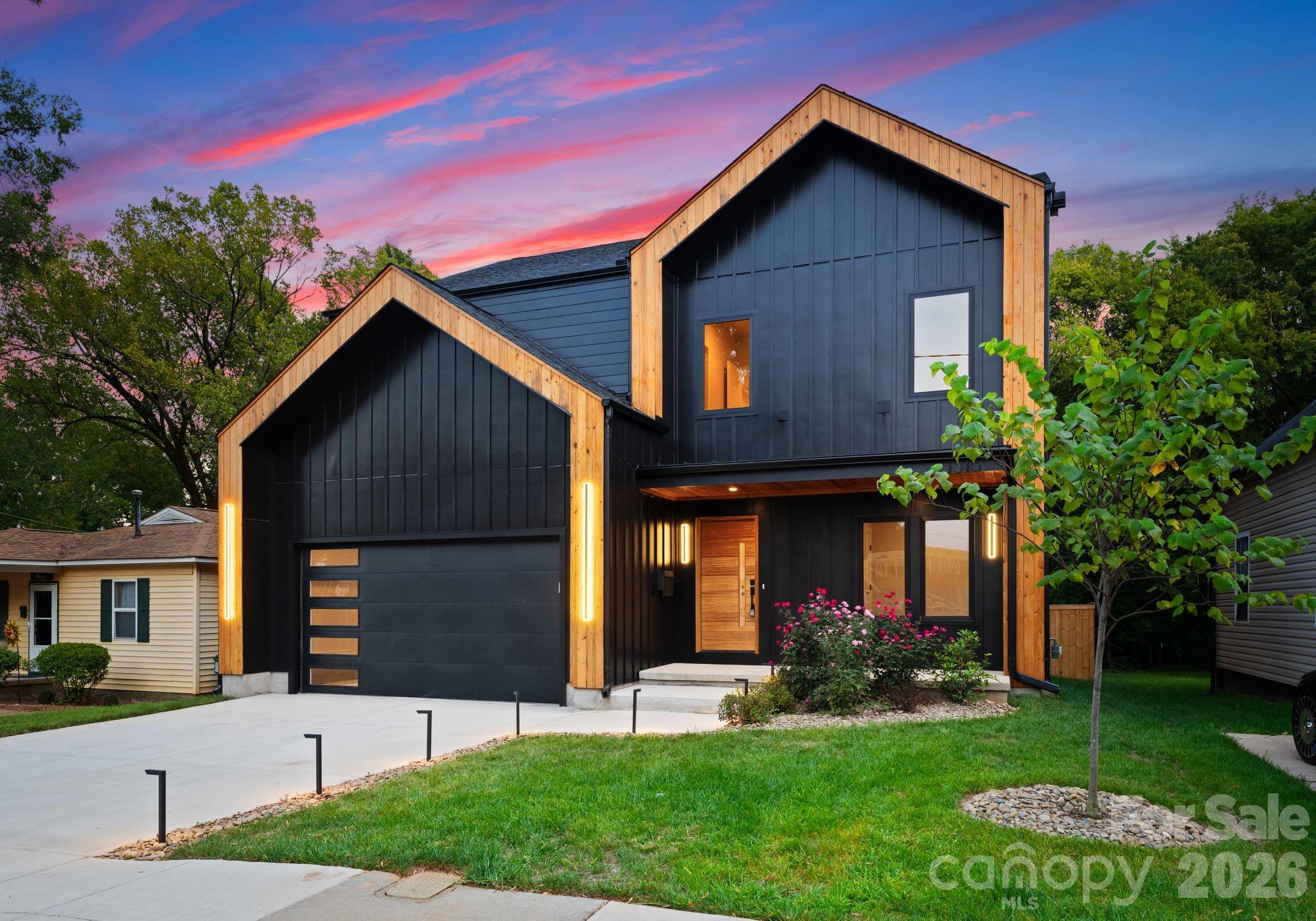 Rare VILLA HEIGHTS, NEW CONSTRUCTION opportunity to personalize every finish & create a home that's truly your own! With a spacious, flat backyard, you'll have the perfect canvas to create your own private outdoor oasis! 
Perfectly positioned just steps from everything Villa Heights has to offer, this stunning modern residence seamlessly blends contemporary design with the neighborhood's vibrant charm.The striking curb appeal enhanced by architectural details & elegant night lighting sets the tone. As you step inside, you'll be immediately impressed with the functional open-floor-plan paired with expansive windows creating tons of natural light! Main level offers a private executive office, kitchen fit for a chef designed for both function & beauty! Oversized kitchen island, custom built-in cabinetry, sleek quartz countertops, high-end SS appliances & walk-in pantry complete with a built-in water station will not disappoint. This tastefully designed home is complete with 2 PRIMARY SUITES & 2 LAUNDRY ROOMS both on the main & upper levels for ultimate convenience. Main level primary suite feels like a luxury retreat with a spa-inspired bath, heated floors, soaking tub & expansive walk-in closet with solid wood cabinetry.  Upper level offers an additional loft/flex space equipped with a wet bar perfect for a movie theater, home gym, workshop or even an additional office.  Welcome to the lifestyle you deserve!