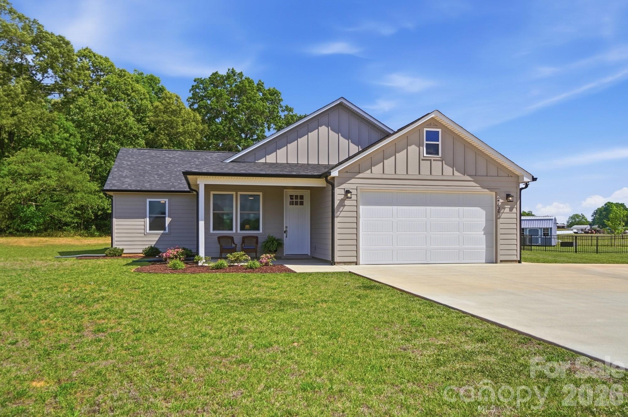 We were under contract with a contingency and their buyer terminated.

Welcome to 27636 Taylor Lane in Albemarle—where style, comfort, and privacy come together in this one-of-a-kind semi-custom home.

Nestled on a spacious 0.70-acre cul-de-sac lot, this beautifully maintained ranch home offers a peaceful setting with a “like-new” feel. From the moment you arrive, you’ll appreciate the charm of the cozy front porch and the sense of space this property provides—both inside and out.

Step inside to discover a thoughtfully designed split floor plan with high-quality upgrades throughout. The stunning kitchen is truly the heart of the home, featuring gorgeous quartz countertops, a stylish tile backsplash, and a large island perfect for gathering and entertaining. As an added bonus, you’ll love the additional cabinet area—ideal for a coffee bar, buffet station, or even a butler’s pantry setup.

The open living spaces flow seamlessly, creating a warm and inviting atmosphere for everyday living. Step out back to your covered patio and enjoy one of the largest yards in Hathorne Commons, complete with a wooded backdrop that offers exceptional privacy—perfect for relaxing, entertaining, or simply enjoying nature.

This home also features a low annual HOA of just $100, making it even more appealing.

Conveniently located near the charming community of Millingport and just a short drive to Locust, Albemarle, and Concord, you’ll have easy access to shopping, dining, and everyday conveniences while still enjoying a quiet, tucked-away setting.

If you’ve been searching for a move-in ready home with upgrades, space, and privacy—this is it.

You must see this home—schedule your private showing today!