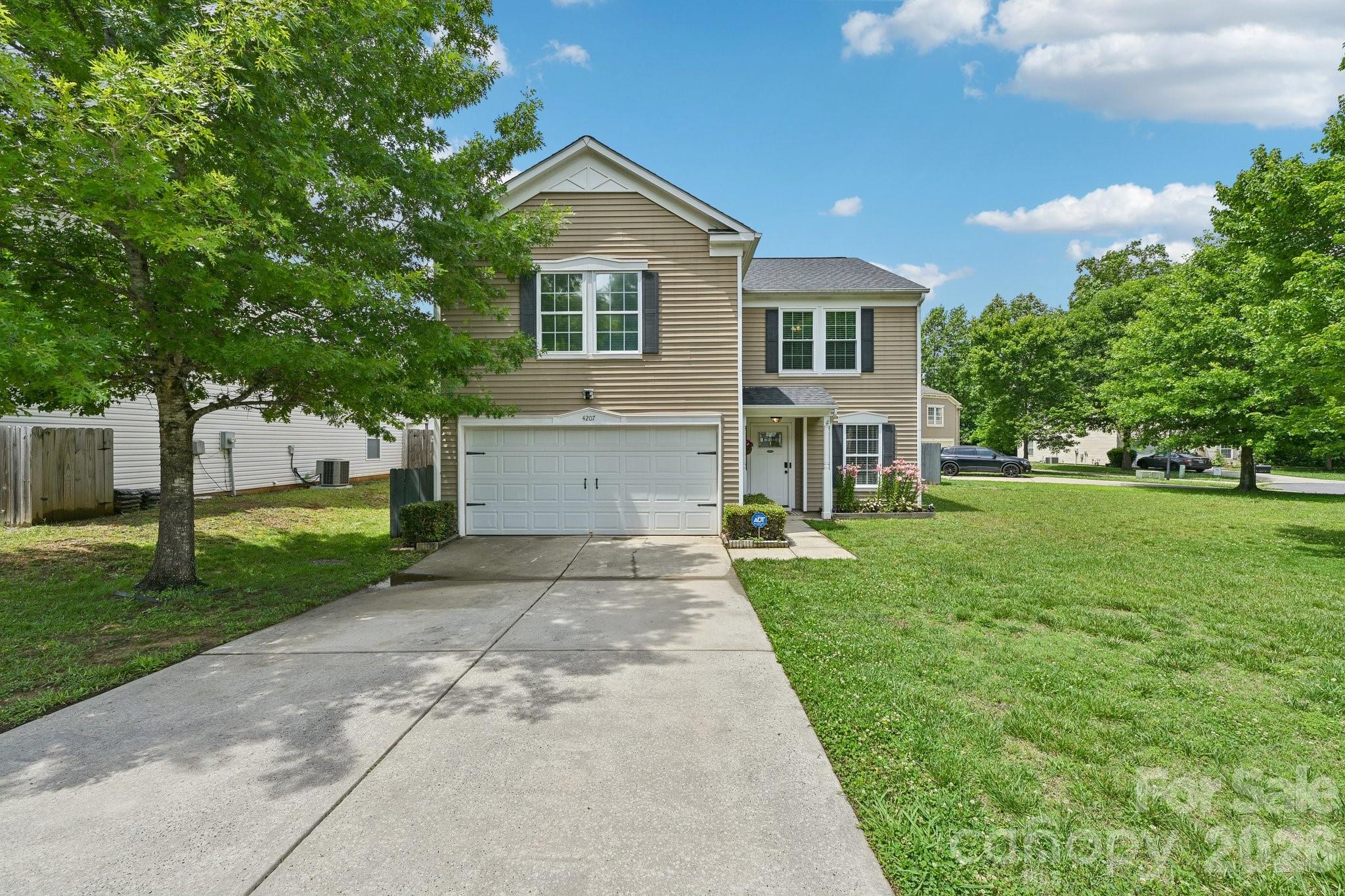 Fabulous, move-in-ready home in a great location in the cul-de-sac just north of the town center of Clover.  The property features an open floor plan with smooth ceilings downstairs, granite countertops, and a spacious loft area complete with built-in shelving. This 3 bed, 2 1/2 bath home has been beautifully maintained and includes several upgrades: new gas furnace and central air system installed in December 2022, an Energy Sphere System in the attic plus four new Pella windows added upstairs in July 2023.  Huge side yard, and a wonderful outdoor covered patio and fire pit area in the fenced back yard.