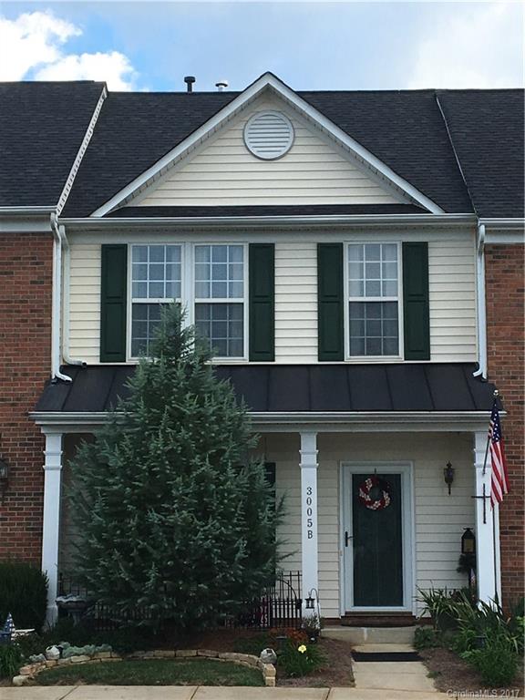 Beautifully decorated townhome in the very secluded community of Cramerton Village. Open, easy-flowing floorplan. Kitchen has all appliances included, breakfast bar. Hardwood laminate flooring in main level dining, kitchen, foyer. Large living room with French doors. Back deck is a private sanctuary for relaxing and enjoying this quiet community bordered by the South Fork River. The upper level boasts 2 large bedrooms. Master suite has huge walk-in closet, garden tub. Each bedroom has own bath.