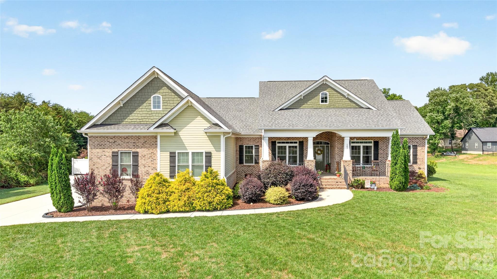 Peace of Mind and Room to Spread Out is what comes to mind for this unique property! This one-owner home sits on over an acre and a half in a quiet subdivision just outside of the quaint town of Troutman, NC. Pre-inspected for your quality assurance, this home was custom-built by a reputable, local builder with too many upgrades to list! The Arts & Craftsman style home is beautifully landscaped with a wonderful outdoor living area and ample parking. The fabulous, split bedroom floor plan has approx. 2,400 sq ft of living space all on One Level, with 3 bedrooms, 3 full bathrooms and a flexible space for Den or Office and great storage throughout. The homeowner upgraded everything in this Kitchen--from the stand alone Sub Zero refrigerator and freezer to the Wolf induction cooktop, double wall ovens and Bosch dishwasher!! You will love the kitchen island prep area w/ beverage refrigerator, walk-in pantry w/ built-ins and huge breakfast bar! The Great Room has hardwood floors and soaring ceilings anchored by a cozy gas logs fireplace! Primary suite has private bathroom with luxury tile shower and two walk-in closets! Convenient flexible space with soundproofing insulation, perfect for a Home Office, Den or child's Playroom! Fully Encapsulated Crawl Space for those with allergen sensitivities. Desirable outdoor living spaces with covered screen porch, open air deck and large paver patio! Room for a pool in the existing garden area with renderings available! Large attached Garage for parking vehicles and storing equipment; attic space above the garage has an area for a future Bonus Room addition. There is also a Detached Single Garage with conditioned Workshop and separate 200-amp electrical panel! RV or Boat parking on the private, fenced a gravel lot with electric RV hook-up on site. Wired for whole house generator with panel switch (generator not included). New garden shed out back! Don't miss your opportunity to get in this great property! Schedule your exclusive showing today!