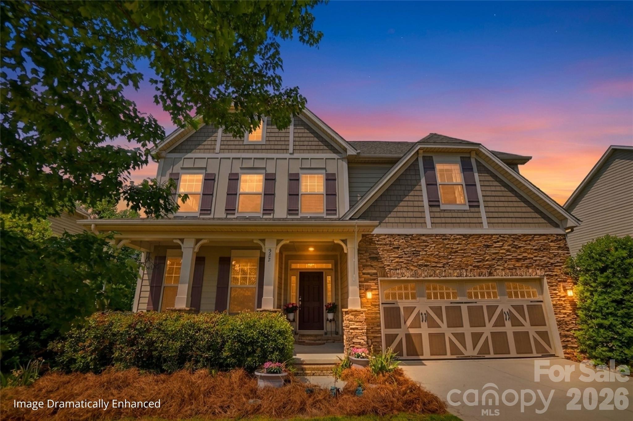Welcome to your stunning 5-BR (plus a bonus room that can be a 6th!), 4-BA Craftsman masterpiece in the highly coveted Cedarvale Farms! Offering 4,156 sq. ft. of luxury living, this home blends high-end architectural detail with incredible versatility—all while enjoying Low Cabarrus County taxes and top-rated Hickory Ridge schools.

The main level greets you with an airy open floor plan, heavy crown molding, and a convenient guest suite with a full bath. The chef’s kitchen is a true showstopper, featuring granite countertops, tile backsplash, gas double ovens, and a massive center island perfect for entertaining.

Recent updates make this home feel like new: Freshly painted interior rooms, brand-new carpeting in secondary bedrooms, and those signature site-finished hardwoods flowing throughout the living room, both sets of stairs, upstairs hallway, bonus room, and the entire primary suite (including the closet!).

The 2nd-floor primary retreat is a sanctuary of its own, boasting a tray ceiling and a spa-like bath with a garden tub and dual granite vanities.

The Standout Feature: A fully finished 1005 sq. ft. walk-out basement apartment! Ideal for an in-law suite or young adults, it features a full kitchen (all appliances convey), living/dining areas, a full bath, a bedroom, and ample unfinished storage.

Outdoor Living at its Finest: Relax on the rocking chair front porch or head to the back deck, where stairs lead down to a beautiful flagstone hardscape. The nice-sized, fenced backyard backs to mature trees, providing exceptional privacy.

Community & Location: Cedarvale Farms is more than a neighborhood; it’s a lifestyle! Enjoy the active social committee, a sparkling community pool (now open!), a peaceful fishing pond, tot lots, and a picnic area. You are just minutes from the new Publix, I-485, and the best dining/shopping in Mint Hill, Harrisburg, and Concord.

With an over-sized garage and every upgrade imaginable, this is the one you’ve been waiting for!
