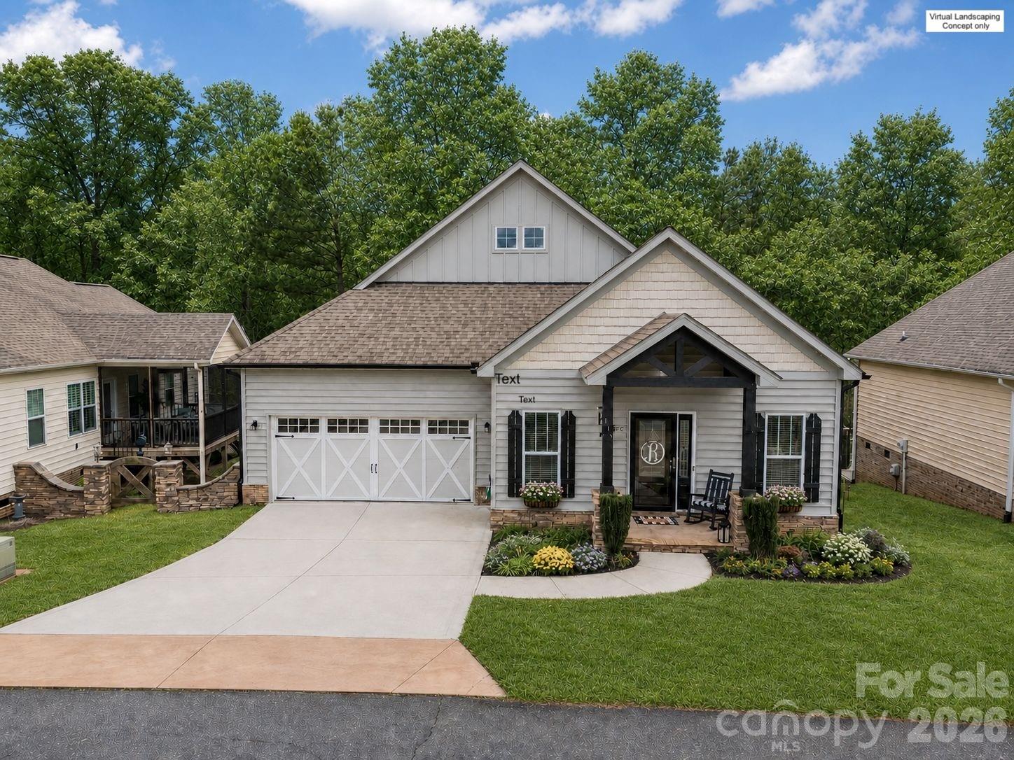 This charming 3-bedroom, 2-bath bungalow blends timeless character with modern style. Move-in-ready and thoughtfully designed, the home features beautiful LVP floors, granite countertops, and modern fixtures throughout. 
The open, functional floor plan offers an easy flow for everyday living and entertaining. The living room showcases a beautiful stone fireplace and tray ceiling, creating a warm and cozy focal point. The kitchen is well-appointed with modern cabinetry, ample counter space, pantry storage, and a spacious breakfast area. A versatile bonus room provides the perfect space for a home office, or additional living area.  
Step outside to enjoy the deck-ideal for relaxing or hosting with an additional patio overlooking a private, tree-lined backyard. And an encapsulated crawl space to add efficiency. 
This is the perfect combination of comfort, style, and low-maintenance living. 
Home is located minutes from shopping, restaurants, golf, and a winery. 35 minutes from Uptown Charlotte.

The home is available to people under 55 however this community has acceded the number of 55+ to get an exemption from fair housing familia status so anyone one under 18 are not allowed to reside per the CCRS