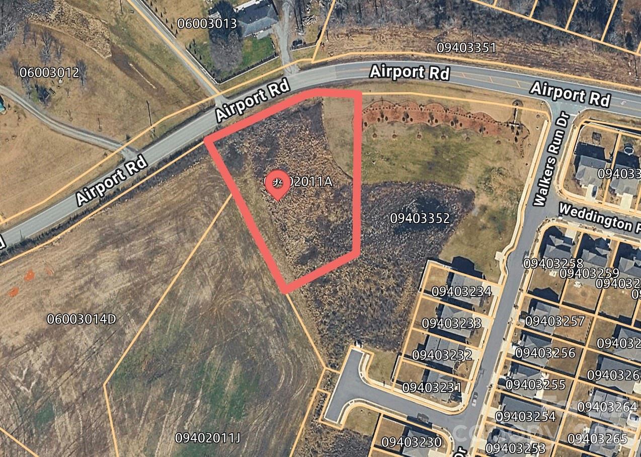 Prime 1.39-acre lot opportunity at the intersection of Weddington Road (NC 84) and Airport Road in Union County, North Carolina.Zoned R-6 CZ (higher-density residential with conditional zoning), this site is perfectly suited for single-family homes, duplexes, townhomes, or a small multi-family community. Public water and sewer are already at the property. Nearby shopping/dining, and a quick commute to Charlotte via I-485 and hwy 74.