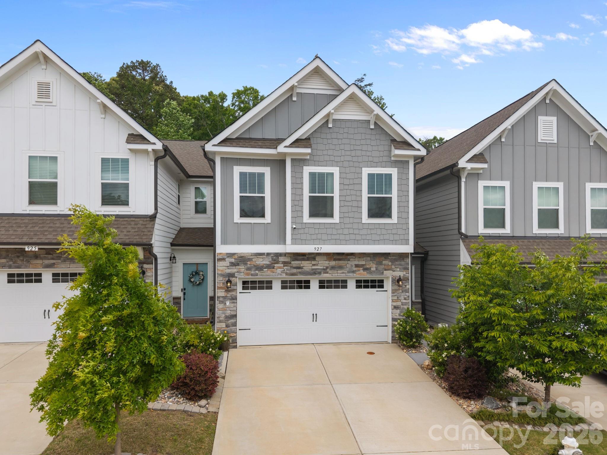 Beautifully enhanced townhome in sought-after Handsmill on Lake Wylie, offering stylish upgrades and functional living throughout. Inside, you’ll find elegant custom millwork, designer wall details, upgraded lighting, and durable flooring that add character and warmth to every space. The open-concept kitchen features quartz countertops, a spacious center island, stainless steel appliances, and seamless flow into the main living area, ideal for entertaining or everyday comfort. A striking stacked stone accent wall, custom bar with wine storage, and added built-ins create a polished yet inviting atmosphere.

The spacious primary retreat includes a walk-in closet and a beautifully refreshed bath with a frameless tile shower and contemporary finishes. Flexible upper and lower-level living areas provide options for a home office, media room, or guest accommodations. Additional highlights include a thoughtfully upgraded laundry room, eye-catching staircase design, and an impeccably organized garage with exceptional functionality.

Residents of Handsmill on Lake Wylie enjoy resort-style amenities including a clubhouse, pool, playground, and beautifully maintained surroundings, all conveniently located just off  Lake Wylie, and major commuting routes. Move-in ready and low-maintenance, this home offers the perfect blend of modern comfort, community living, and quality craftsmanship in one of the area’s most desirable neighborhoods.