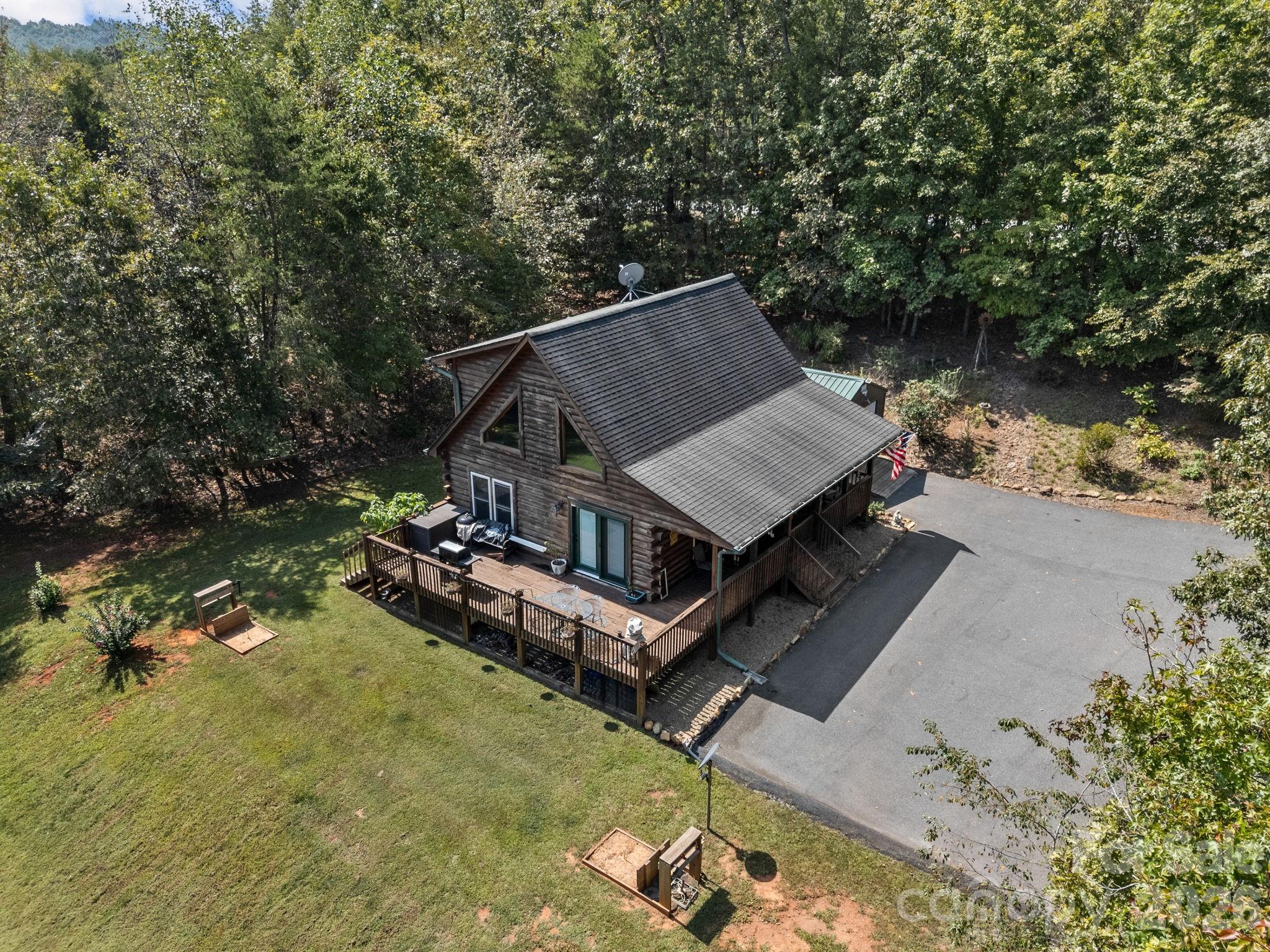 Set on 2 usable acres in a gated Polk County community, 190 Elliot Lane offers something that’s increasingly hard to find here: the ability to have horses, donkeys, goats, chickens, or sheep without giving up privacy or neighborhood structure. The acreage is level, cleared, and genuinely functional, with plenty of room to fence for pasture, animals, gardening, or simply enjoying the space around you.

This one-bedroom, one-and-a-half-bath cabin feels comfortable and grounded from the moment you pull in. A paved driveway leads directly to the home, and inside, large windows bring in the natural setting while the layout flows easily for both everyday living and weekends with friends and family. An additional room is currently used as a bedroom and provides valuable flexibility for guests, an office, or hobbies; however, because the window is stationary and does not meet egress requirements, it cannot be classified as a bedroom.

Outside, the property continues to work well. A 28x14 garage and 12x12 shed provide practical storage for equipment, tools, feed, or hobbies, and there’s ample parking for guests and trailers alike.

Residents also enjoy access to a picnic area along the Green River just minutes away, adding another layer to the outdoor lifestyle this property supports.

Usable foothills acreage with minimal animal restrictions inside a gated community is rare. 190 Elliot Lane offers exactly that.