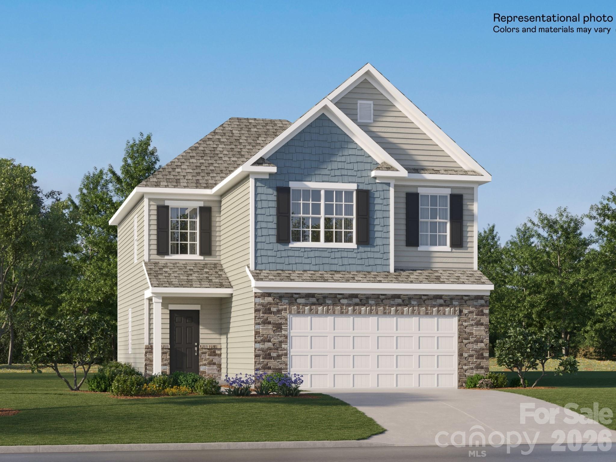 The Bradford two-story home is a spacious, open-concept floorplan designed for shared living and entertaining. Upon entry is a two-story foyer that flows to a spacious open-concept design. It includes a sprawling great room, a fully equipped kitchen including a gas range with a center island and an adjacent breakfast nook, which extends further out into a desirable patio. Residing on the top floor is a versatile loft surrounded by two secondary bedrooms and a tranquil owner’s suite with dual walk-in closets. Plus, our signature Everything's Included program means you will get quartz kitchen countertops, subway tile backsplash, gas fireplace and luxury vinyl plank flooring on the first floor at no extra cost! 
Redhawk is truly a lifestyle community offering resort-style living in the Cramerton/Belmont area. Amenities planned include two pools, tennis and pickleball courts, sand volleyball, disc golf, dog park, walking trails and 2-story clubhouse with fitness room. PUBLIX grocery shopping center is also coming soon! Redhawk is located just 22 min from the airport, 30 min from Uptown Charlotte and 15 min from the Whitewater Center. Of course, the charm of downtown Belmont is just around the corner with shops, quaint restaurants, parks and more.