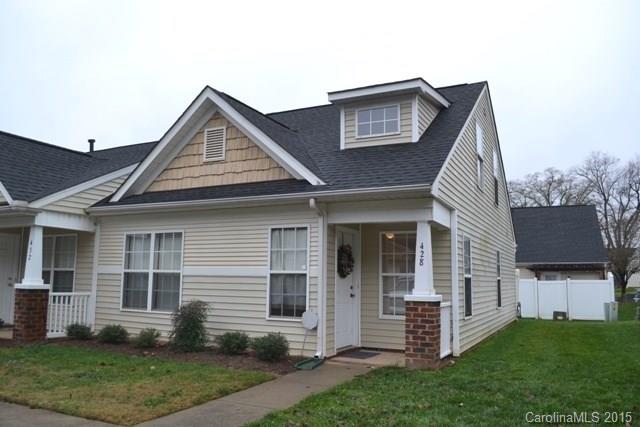 Great end unit townhome in a wonderful location!  Close to elementary and middle school.  This home offers 3 bedrooms with private master suite upstairs.  Spacious great room/dining room and kitchen.  Small deck off the back and a front porch.  Complex has a pool.  Won't last long!