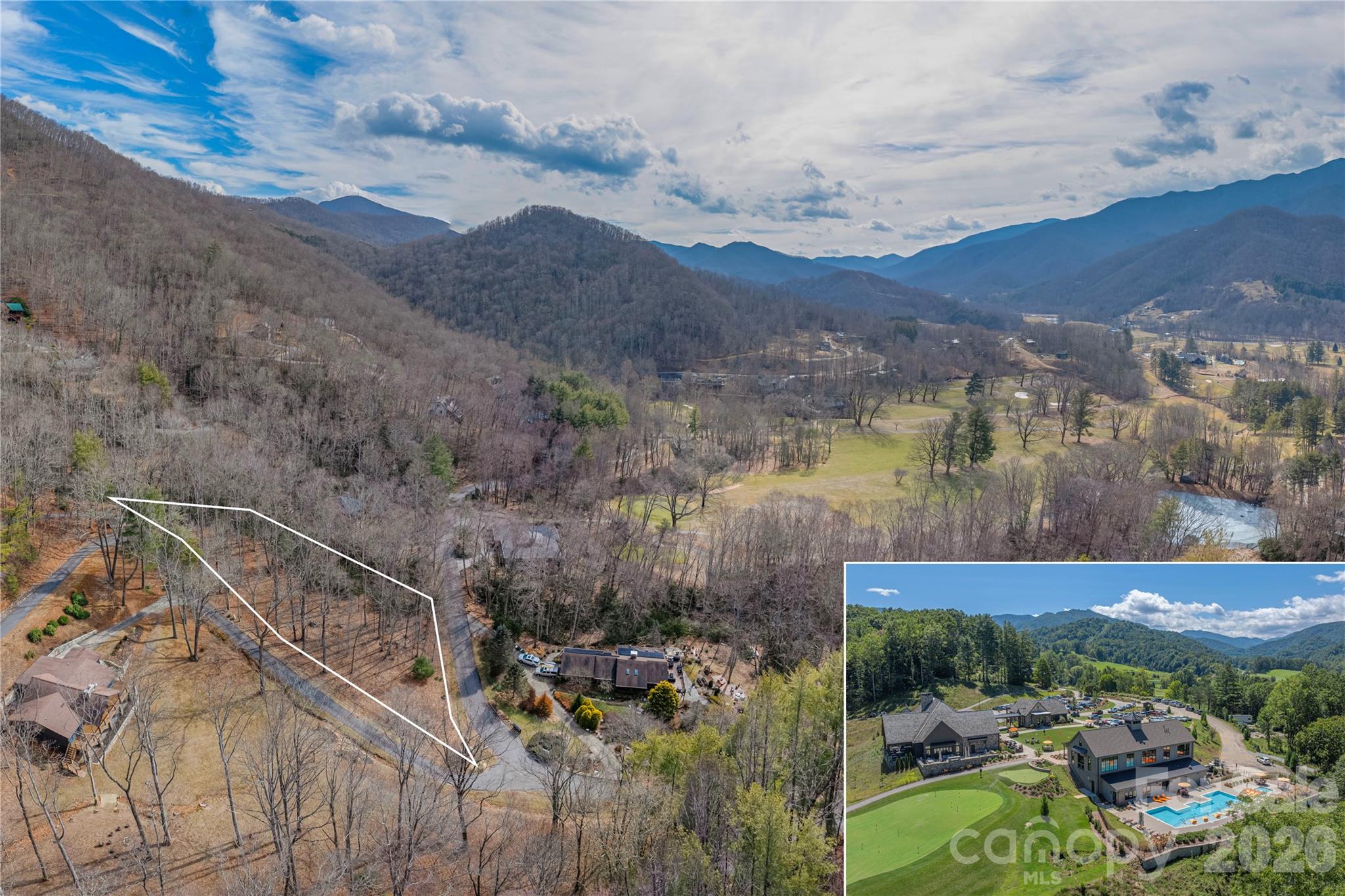 Welcome to 1345 Country Club Drive in the beautiful Springdale Country Club gated community - a rare opportunity to build your dream home on one of the most desirable lots in the neighborhood.

This 0.43-acre homesite is exceptionally flat and fully buildable, offering year-round mountain views and a peaceful setting with a bubbling creek near the rear of the property. Properties like this are hard to find - level terrain, underground utilities, and breathtaking surroundings all in one.

Even better, the lot has already been perked for a 3-bedroom, 2-bath home, saving you time and adding value as you begin planning your build.

As a property owner in Springdale, you'll have the opportunity to enjoy world-class amenities, including a championship golf course, heated outdoor pool, spa, fitness center, clubhouse, dining at the award winning Rocky Face Tavern and more. 

To make the opportunity even sweeter, the sellers are offering up to $5000 toward the initiation fee to join and experience everything this incredible community has to offer.

Build your mountain retreat in a setting that combines natural beauty, thoughtful planning, and exceptional lifestyle amenities - all just minutes from Canton and Waynesville.