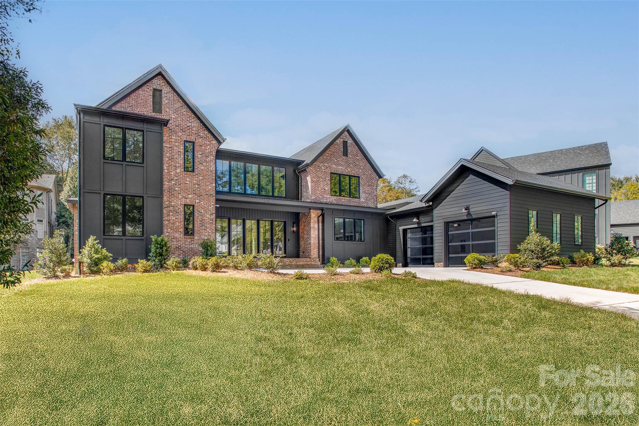 Stunning new construction featuring a modern design and a European-style kitchen with state-of-the-art appliances. Enjoy a screened porch with a large pass-through window from the kitchen, and a spacious living room with a gas fireplace that opens to a bluestone patio through oversized sliding glass doors. Located in the highly desirable, tree-lined High Grove neighborhood, offering privacy and an established community feel. This home is conveniently close to top-rated Hawk Ridge Elementary, Community House Middle, and Ardrey Kell High schools. The property includes a generous yard with space for a pool. Each bedroom features its own private bathroom. Professionally designed and decorated by L. Fontana. Additional features include a video security system, remote control of door locks & garage doors, an oversized two-car attached garage with glass doors and an epoxy floor, a separate bonus room, laundry room, mudroom, scullery, and a dedicated library/office.
