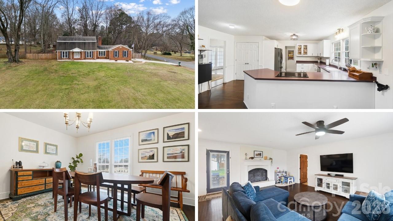 Welcome home to Farmwood - one of Mint Hill’s most desirable neighborhoods. Located on more than an acre of land with a golf course view, this full brick, 4 bedroom, 4 bath home features TWO primary bedrooms, a fenced back yard, storage shed and a greenhouse for all your gardening needs. Step inside to the entry hall where you will find a generous size formal dining room that opens to the well equipped kitchen, cozy great room, and one of two primary suites featuring a private bath and walk-in closet. A second full bath, conveniently located laundry room and mudroom entry off the garage completes the main level. On the upper level you will find the second primary suite with a private bath and walk-in closet, 2 generous size secondary bedrooms and a full hall bath. There are plenty of storage closets throughout the home plus a two car side load garage provides additional storage along with a storage shed and a greenhouse. Enjoying the outdoors is easy from the patio overlooking the fenced back yard or golf course views from the front porch. There is no HOA but buyers can inquire about membership costs at Pine Lake Country Club directly across the street. Great location positioned between  Mint Hill and Matthews giving you quick access to both downtown areas where you can enjoy walking to outdoor dining spots & farmers markets!