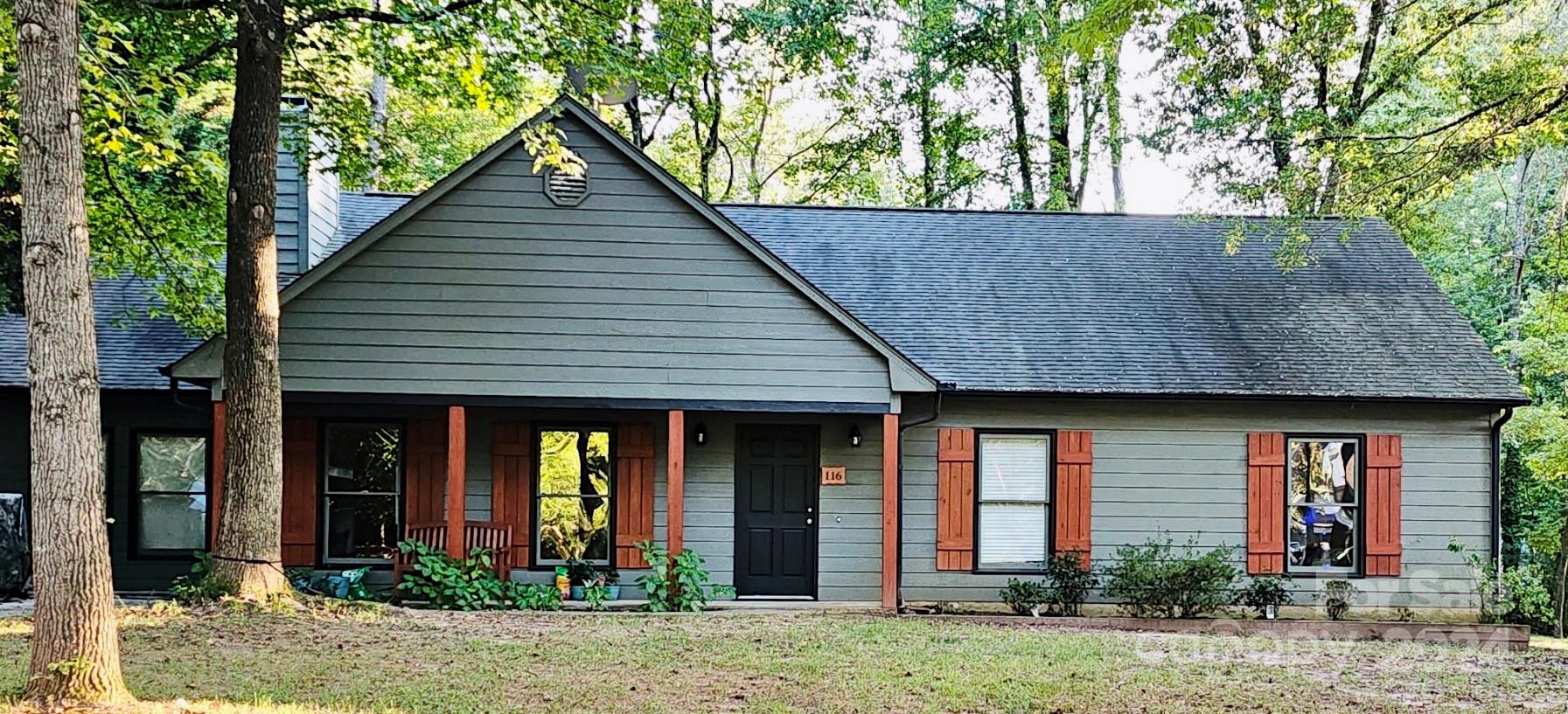 **Charming Ranch Retreat in Fort Mill** 
Welcome home! This spacious 3-bedroom, 2-bathroom ranch features country charm with a welcoming front porch. Inside, enjoy a vaulted great room with a stunning wood burning fireplace, a cozy dining room, and a breakfast area off the kitchen. The large vaulted master bedroom offers a full bath, while extra-large hall closets provide ample storage.Highlights include a 328 HSF bonus/workshop independently heated/cooled, a lovely patio, large backyard, all nestled on a private, wooded cul-de-sac.No HOA!!Situated in the highly sought-after Fort Mill area, you'll enjoy the benefits of award-winning schools, the charm of Main Street Fort Mill, which showcases a variety of dining options, unique boutiques, and local breweries. If you’re exploring the local shops or indulging in the culinary delights nearby, this community offers a vibrant lifestyle. Perfect for investors!! Or opportunity to make this charming ranch your own! Schedule a showing today!