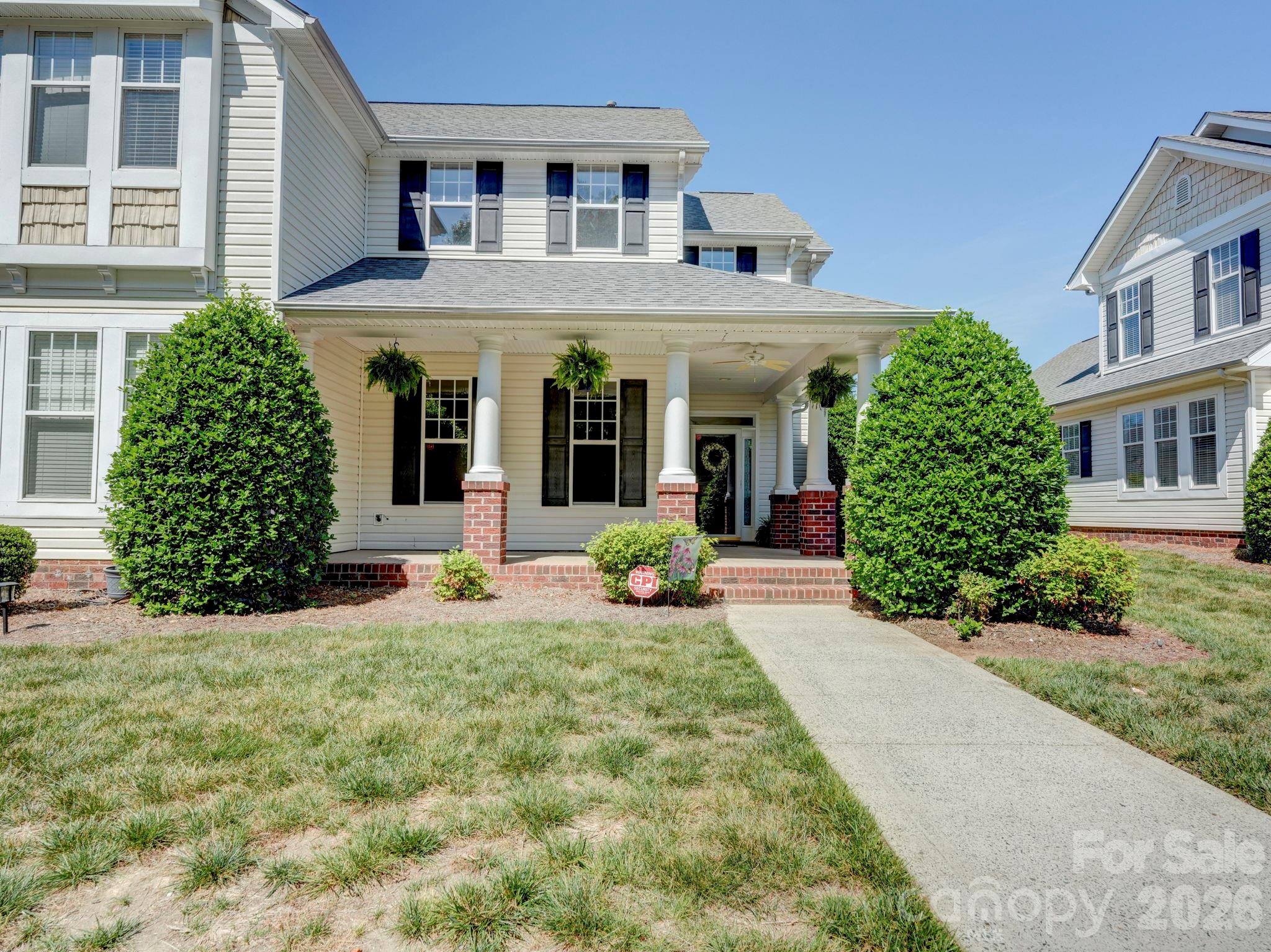 Charming end-unit townhome nestled in the highly sought-after Chestnut Oaks neighborhood, offering a picturesque setting with a cozy covered front porch. Situated on a lovely tree-lined street, this home exudes curb appeal and welcomes you with an open, inviting floor plan.
Step inside to find a freshly painted interior complemented by brand-new neutral carpeting throughout both levels. The kitchen features granite countertops, stainless steel appliances (refrigerator included!), and a seamless flow into the dining and living areas—perfect for both everyday living and entertaining.
The primary bedroom, conveniently located on the main level, provides a peaceful retreat, while the upper level boasts spacious secondary bedrooms. Outside, enjoy a fenced backyard area that's ideal for relaxing or hosting gatherings. Additional street parking is available for your convenience.
This home offers a perfect blend of comfort, character, and convenience. Located close to Matthews and with easy access to I-485, this is one you won't want to miss!