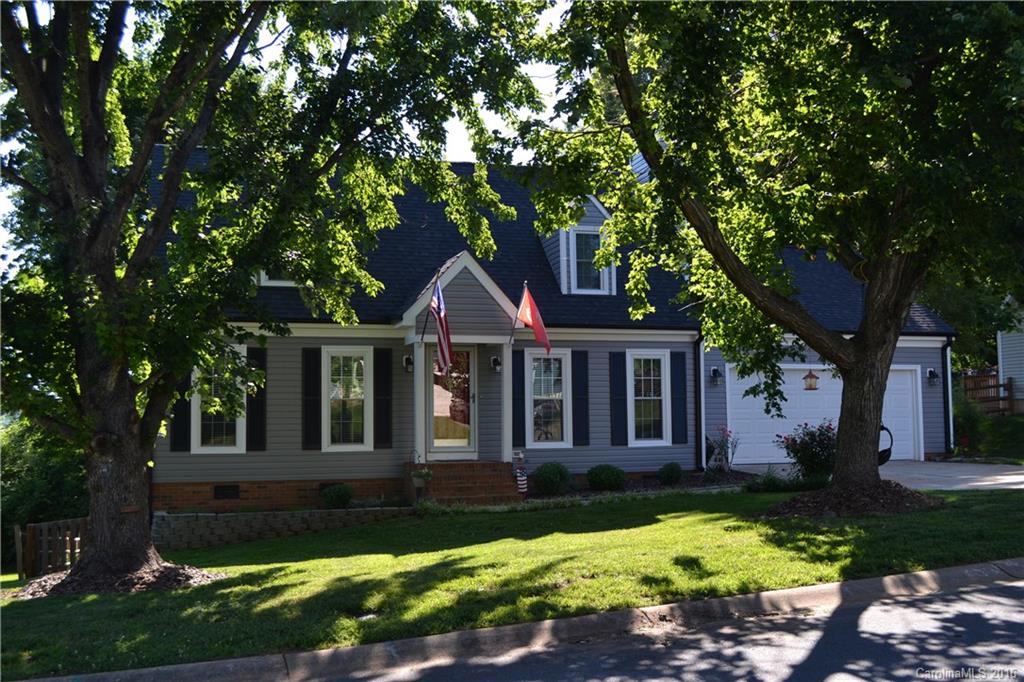 Great floor plan with Master on main. added New vinyl siding, landscaping in front, new windows, new appliances, gas fireplace insert, new laminate flooring, lighted ceiling fans added, new kitchen countertops and backsplash, newer carpet upstairs. New deck overlooking fenced backyd. No HOA. Great opportunity for starter homemaking or downsizing. MOVE IN READY. They have done it all for you!