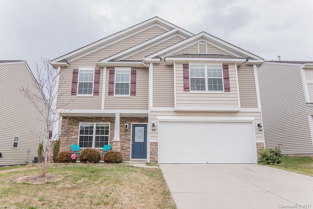 Open floor plan with renovated kitchen! Wide plank laminate wood floors, quartz counters, gray cabinets, gas log fireplace, large bedrooms, and HUGE master bedroom. Deck in backyard for entertaining. Fenced yard. Walking distance to amenities.