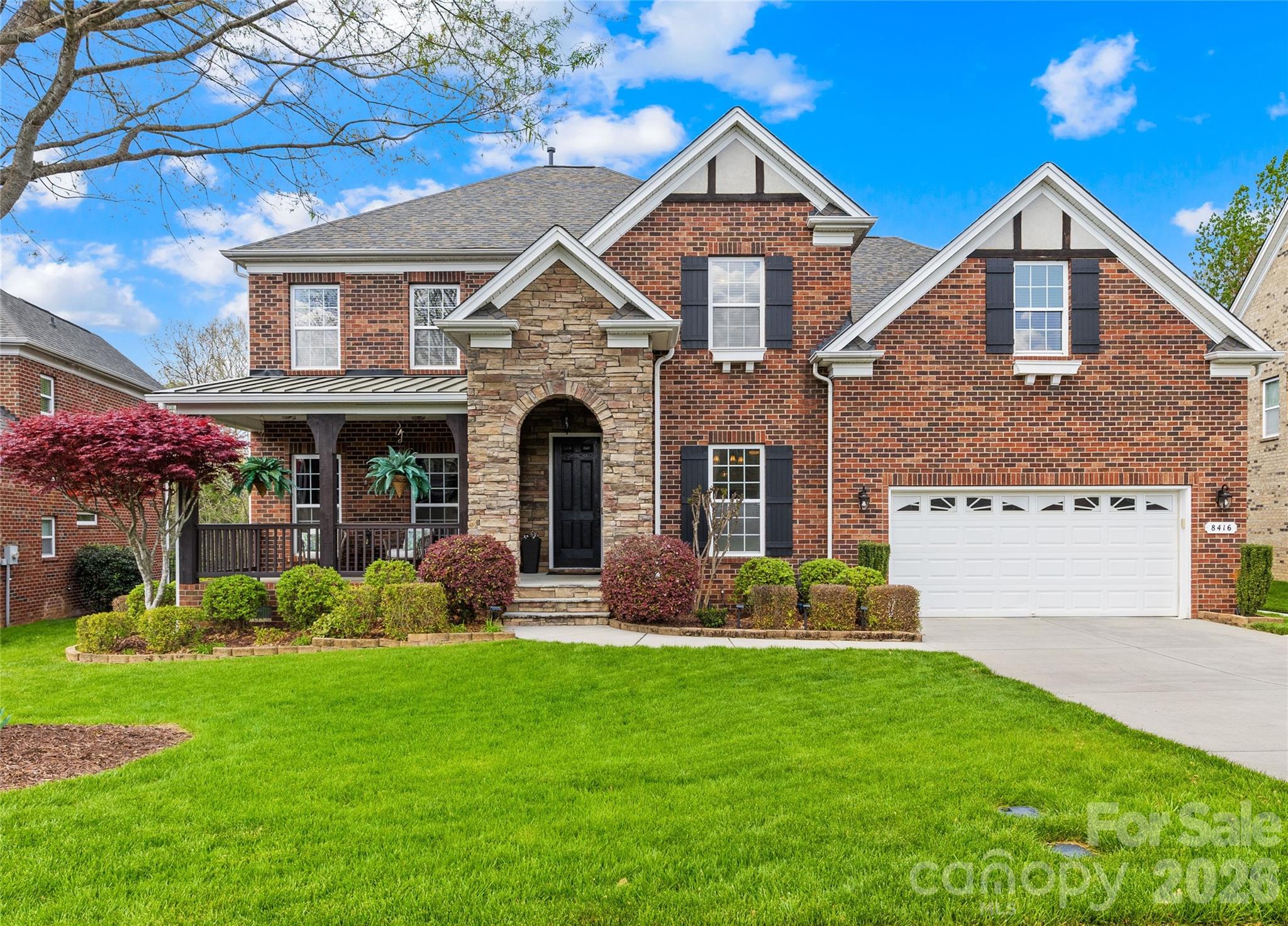 If you are looking for a well maintained full brick home in the top rated Marvin Ridge school cluster look no further.  This Shea Homes Alpine model will check all of your boxes.  From the outdoor oasis with inground salt water pool with tanning ledge, patio with gas fire pit, fenced and private backyard to the the wonderful open floor plan, you will want to call this one home.  The heart of the home is perfect for entertaining.  The kitchen has an approximately 12 foot breakfast bar that opens to the dining area and family room.  The counter depth stainless steel refrigerator in the kitchen will remain.  There is a stacked stone fireplace in the dining area.  Off the front foyer is an office with french doors.  Opposite the office is the designated formal dining room with tray ceiling and chairs rail.  The primary bedroom with attached primary bath is on the main level.  The primary bathroom features his and her vanities and walk in closets with built ins.  There is a jacuzzi tub and walk in shower.  The entire main level is hard wood floors!  Moving upstairs you will find the loft.  This area is perfect for homework/office/craft area or simply a reading nook.  3 good sized bedrooms with 2 full bathrooms are on the upper level.  Closets have built in systems.  There are french doors leading to a huge bonus room.  Off the bonus room is another flex space.  Again you will find wood floors throughout the upper level with the exception of the flex/playroom.   Both HVAC units have been replaced, new tankless gas hot water heater and new architectural shingle roof.   Residents of Barrington enjoy resort-style amenities, including a large pool, clubhouse, tennis and basketball courts, a playground, and scenic walking trails. The home is located minutes from downtown Waxhaw where you can enjoy the town activities like parades, Friday night music under the water tower, Farmer's market along with  plenty of restaurants and local shops.  Located a short distance from Blakeney, Ballantyne and the 485 corridor.