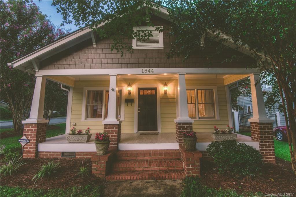 Fantastic opportunity in the heart of Plaza Midwood. You will fall in love with the feel of this 2BR 2BTH Craftsman beauty that has been meticulously renovated by previous owner. Fully updated kitchen with stainless steel appliances and granite countertops and well-appointed bathrooms. Huge walk though closet with built-ins. Hardwoods throughout. Fenced back yard and deck perfect for entertaining. Home has a rare find with a detached garage/work space. Don't miss this amazing move-in ready home.