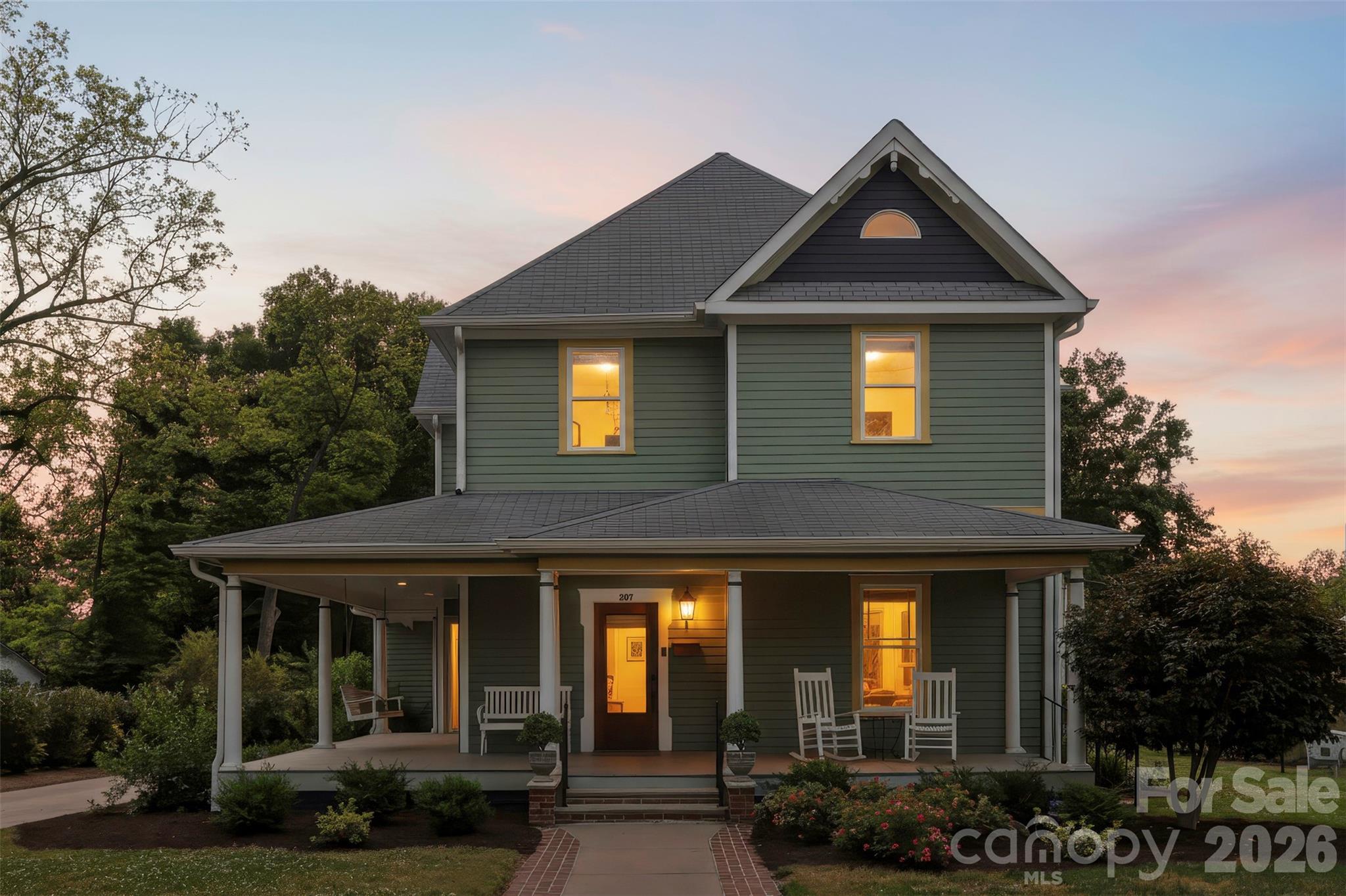 REIMAGINED and REBUILT for Today’s Family Lifestyle!
Located in Cherryville, two blocks from uptown, in the city’s first planned neighborhood … Elm and Academy Streets!  Seller is offering concessions with an acceptable offer:  3% toward buyer’s closing costs and $2,500 toward painting repairs. Come see the value this home has to offer! 

- Two separate family/living spaces on different floors — ideal for multi-generational living, guests, media, or flexible entertaining.  
- Main-level family room with original fireplace that can easily be converted to a functional unvented gas fireplace.
- Private "Work from home” office space.
- Spacious main-level primary suite with custom closet design, luxury tile open-air shower, soaker tub, shaver-height double vanity, and separate water closet.
- Upstairs two bedrooms with shared bath plus separate water closet. 
- Plenty of storage throughout the home!

Newly constructed kitchen featuring:
- Custom cabinetry
- Jenn Air gas range
- Classic stainless hood
- Bosch dishwasher
- Under-counter microwave
- Reverse osmosis filtered water system
- Stunning 7-foot quartz island with prep space and seating

Additional highlights:
- Butler’s pantry with added storage
- 10-foot and vaulted ceilings throughout
- Gorgeous low-maintenance landscaping
- 24'x24' brick patio perfect for entertaining
- Separate brick storage building

WALK or BIKE to uptown Cherryville dining, retail, and entertainment! In close proximity to the Cherryville Little Theatre.
Historic charm. Modern function. Designed for how families live in 2026.