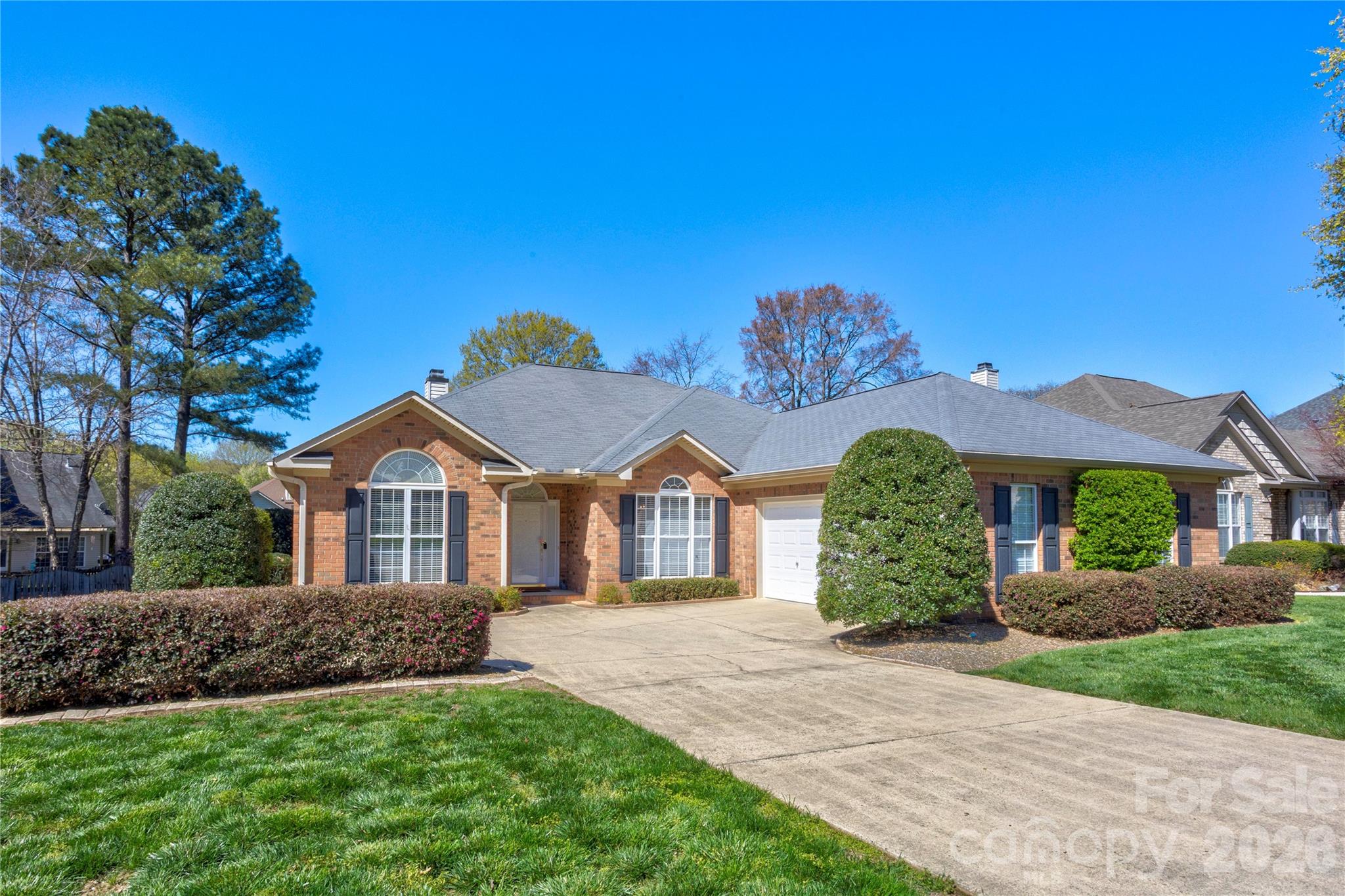 BRAND NEW ROOF, APRIL 2026!!!  Well maintained and ready for you to move right in! This large brick ranch in the desired Gable Oaks features a second living quarters. With this 3000+ square ft. main floor, you will easily find the space you are looking for.
Featuring 2 primaries  and great rooms and/or sunroom for each, privacy will easily be found if you are looking for it. As you walk from the covered front porch you will be pleased to see the openness. Standing there in the foyer you can take in a formal dining room, a spacious great room with high ceilings that features a gas fireplace. Also from that vantage point you will see the cozy library/den and the main primary suite entrance. As you step into the suite you will enjoy seeing the nice sized bedroom with lots of wall space. Then you can walk right into the ensuite bath with it's double walk in closets and double sinks separated by a vanity area. The walk in shower is another plus. As you return to the Great Room you can find your way to 2 secondary bedrooms and a bath. The kitchen is nicely laid out for cooking with spacious storage and wide area for moving around. From there you can move thru a casual dining area and sunroom, which I predict may become a favorite place for your morning coffee/tea or book readying or even bird watching. Off of this area you will enter a living room area for the second living space also featuring a private bedroom, a half bath and a full bath with a zero entry shower and walk in tub. Seeing is definitely believing, call and come see us today! You may just find your next great spot to live!