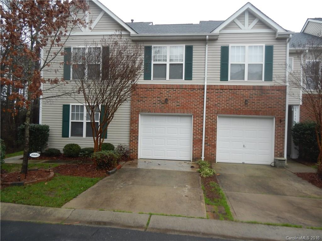 Ballantyne Area- This large end townhouse offers main floor master bedroom. The two story great room has a gas fireplace. Fully equipped Kitchen with washer and dryer. Two bedrooms located on 2nd floor off large loft .overlooking the great room. One car attached garage. Community Pool.  Great schools.  Conveniently located near shopping and I485
