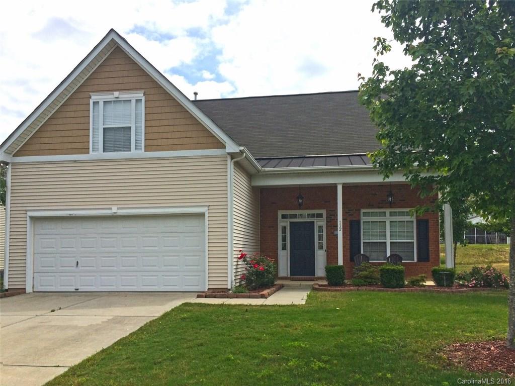 Spacious home with formal dining room, plus eat-in kitchen that opens to family room with cozy gas fireplace. Upgraded fixtures thru-out. Master suite on main floor, has walk-in closet, separate tub/shower & his/her vanities. Loft/office & three additional bedrooms upstairs. Fourth bedroom could be a bonus room. Rocking chair front porch, back patio, double garage. Great access to shopping, restaurants & I-77. Neighborhood has clubhouse & pool!
