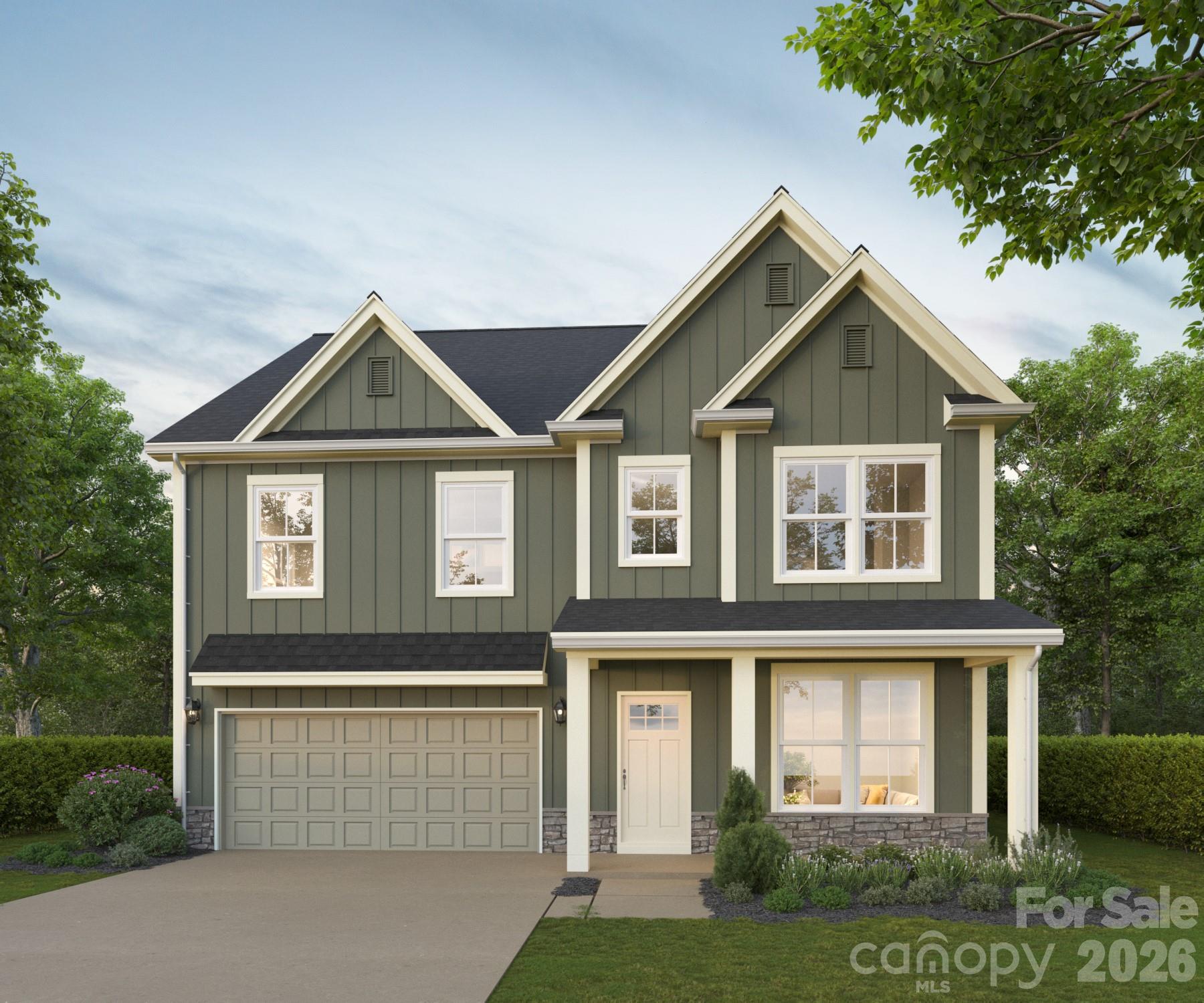 Experience modern new construction living in one of the Charlotte area’s fastest-growing and most desirable locations. This beautifully designed two-story home offers over 2,700 square feet of thoughtfully crafted space with five bedrooms, three full baths, and an open layout designed for both everyday comfort and effortless entertaining. A welcoming and striking exterior create exceptional curb appeal, while inside, the bright and airy floor plan features elegant French doors, a spacious study, generous living areas, and stylish finishes throughout. The kitchen opens seamlessly to the main living spaces making it perfect for entertaining or just relaxing at home. Upstairs, the spacious primary suite provides a relaxing retreat with a garden tub and oversized walk-in closet, while additional bedrooms and an upper-level laundry room add convenience and flexibility for modern living. A rear deck offers the perfect setting for outdoor dining, relaxing evenings, or entertaining guests.
Situated along Huntersville-Concord Road, this home places you close to everything Huntersville and North Charlotte have to offer. Residents enjoy convenient access to nearby Birkdale Village, Northlake Mall, Lake Norman, golf courses, breweries, parks, greenways, and a wide variety of dining and entertainment options. Commuters will appreciate easy access to I-77 and I-485, connecting you quickly to Uptown Charlotte, Concord, and the surrounding business districts. Nearby community amenities include recreational parks, sports complexes, shopping centers, and highly regarded schools, making this an exceptional opportunity to enjoy both convenience and lifestyle in a rapidly growing area.