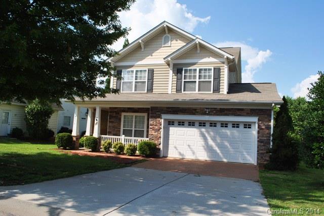 Former model home. Gorgeous hardwood floors, formal dining, open entryway. Three large bedrooms upstairs. Private back yard. Oversized master suite w/tray ceiling. Large closet, double sink, garden tub and separate shower. Surround sound throughout. Don't miss!