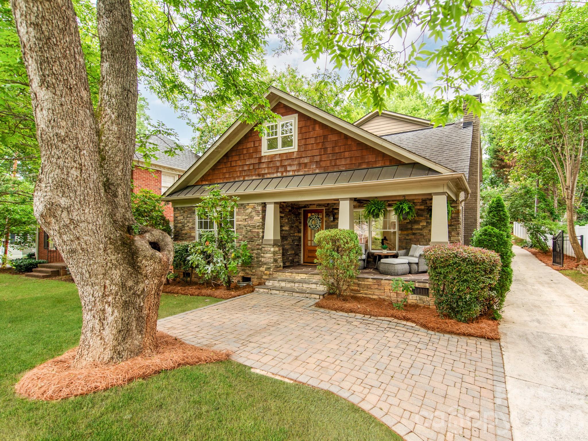 Charming Completely Updated Home in the Heart of Dilworth! Live the Freedom Park Lifestyle with Charm, Sophistication and Modern Luxury. Vaulted Ceilings assist Sun-Filled Interiors to Start and End Your Days Right. At the Heart of the Home You will find a Chef’s Kitchen with a Quartz Covered Island and Walk-in Pantry Opens Seamlessly to the Breakfast Area and Flex Room / Family Room. The Main Level also Offers a Private Guest Suite with Full Bath, a Home Office and Formal Dining Room with Trey Ceiling. Upstairs Retreat to Your Oversized Primary Suite Complete with a Completely Updated Spa-like Bath with Soaking Tub, Oversized Shower, and Walk-in Closet. Two Additional Bedrooms, Two Full Baths and Laundry Complete the Second Level. Walking Distance to Great Private Schools and Moments from Myers Park and Dilworth Schools! Prime Location with Direct Walking Access to All of Freedom Parks Great Amenities and just minutes from the Shops and Restaurants of Dilworth with Easy Access to Uptown! What a Gem!