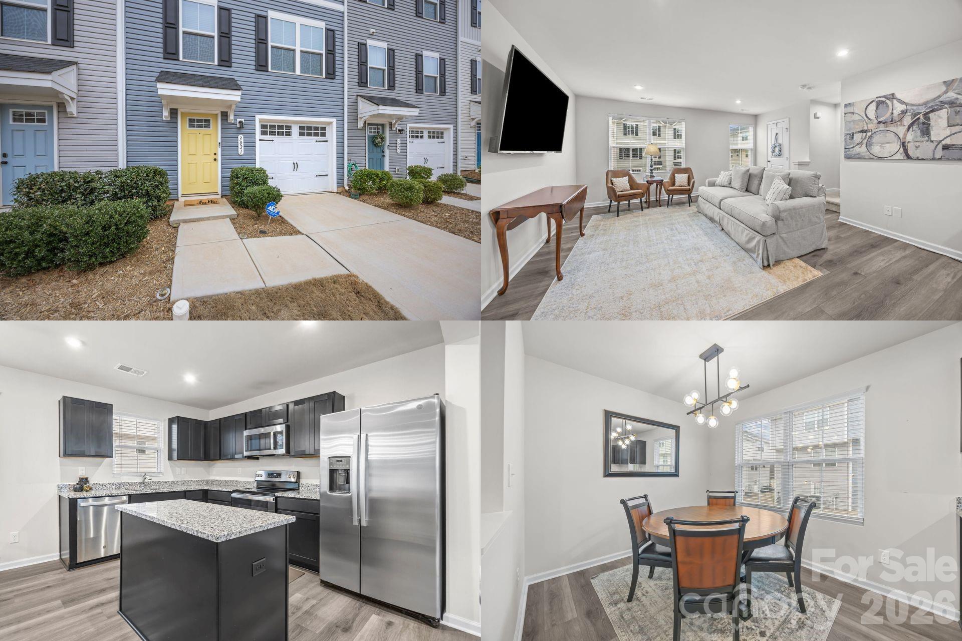 Back on the market at no fault of the seller and ready for its next owner, don't miss this unexpected second chance!

Welcome to this beautifully maintained townhome offering modern style, functional living spaces, and a convenient Charlotte location. The open-concept main level is designed for both everyday living and entertaining, featuring a spacious living room that flows seamlessly into the dining area and a well-appointed kitchen. The kitchen showcases stainless steel appliances, abundant cabinetry, granite countertops, and a large center island that provides additional prep space and seating.

The versatile floor plan offers multiple levels of living, creating flexibility for a variety of lifestyles. The spacious primary suite serves as a private retreat with a walk-in closet and an en-suite bath. Additional bedrooms provide comfortable accommodations for family, guests, or a home office. Neutral finishes, abundant natural light, and modern flooring throughout create a bright and welcoming atmosphere. An attached garage adds convenience and extra storage, while the low-maintenance exterior allows more time to enjoy everything the area has to offer.

Enjoy the advantage of a location that keeps you connected to everything Charlotte has to offer while providing the comfort of a residential setting. Situated in the desirable 28214 area, this home offers convenient access to Uptown Charlotte, Interstate 485, Interstate 85, and Charlotte Douglas International Airport, making daily commutes and travel plans easy to manage. Outdoor recreation is close at hand with nearby access to the U.S. National Whitewater Center and Mountain Island Lake, offering opportunities for trail exploration, water activities, and community events throughout the year.

Everyday essentials, including grocery stores, dining, shopping, and fitness options, are just a short drive away, supporting a lifestyle built on convenience and flexibility. The surrounding area continues to experience thoughtful growth and development, contributing to long-term appeal while maintaining a welcoming neighborhood atmosphere. Buyers will appreciate the balance of accessibility, recreation, and daily practicality that makes this part of Charlotte highly desirable.

If you are looking for a home that offers both connectivity and room to unwind, this property is worth experiencing in person. Contact your agent today to schedule a private showing and discover all that this exceptional home and location have to offer.