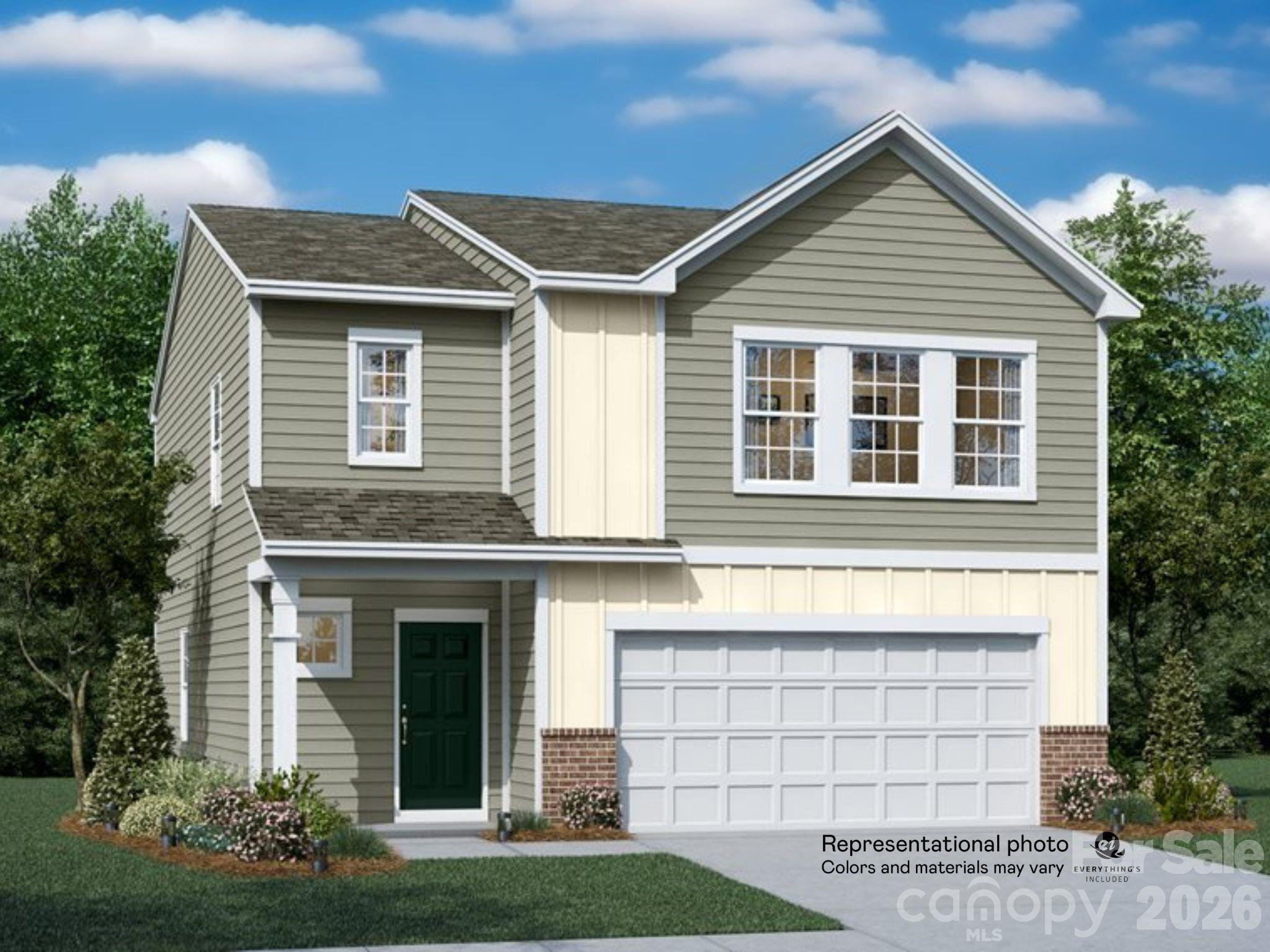This new two-story Crane floorplan was designed for optimum comfort and convenience. The first floor features an open family room that flows seamlessly to the kitchen and breakfast room, plus a two-car garage. The second floor hosts a versatile loft that adds shared living space and four restful bedrooms including a large owner’s suite. Plus, our signature Everything's Included program means you will get quartz or granite kitchen countertops, stainless steel appliances, luxury vinyl plank flooring on floor one,  and so much more at no extra cost! Sutton Village is conveniently located in Troutman, offering excellent outdoor recreation  at nearby Lake Norman State Park. Residents can enjoy a charming downtown area filled with ample shopping and dining options. Sutton Village is approximately a 40-minute drive to Uptown Charlotte, thanks to close proximity to I-77.