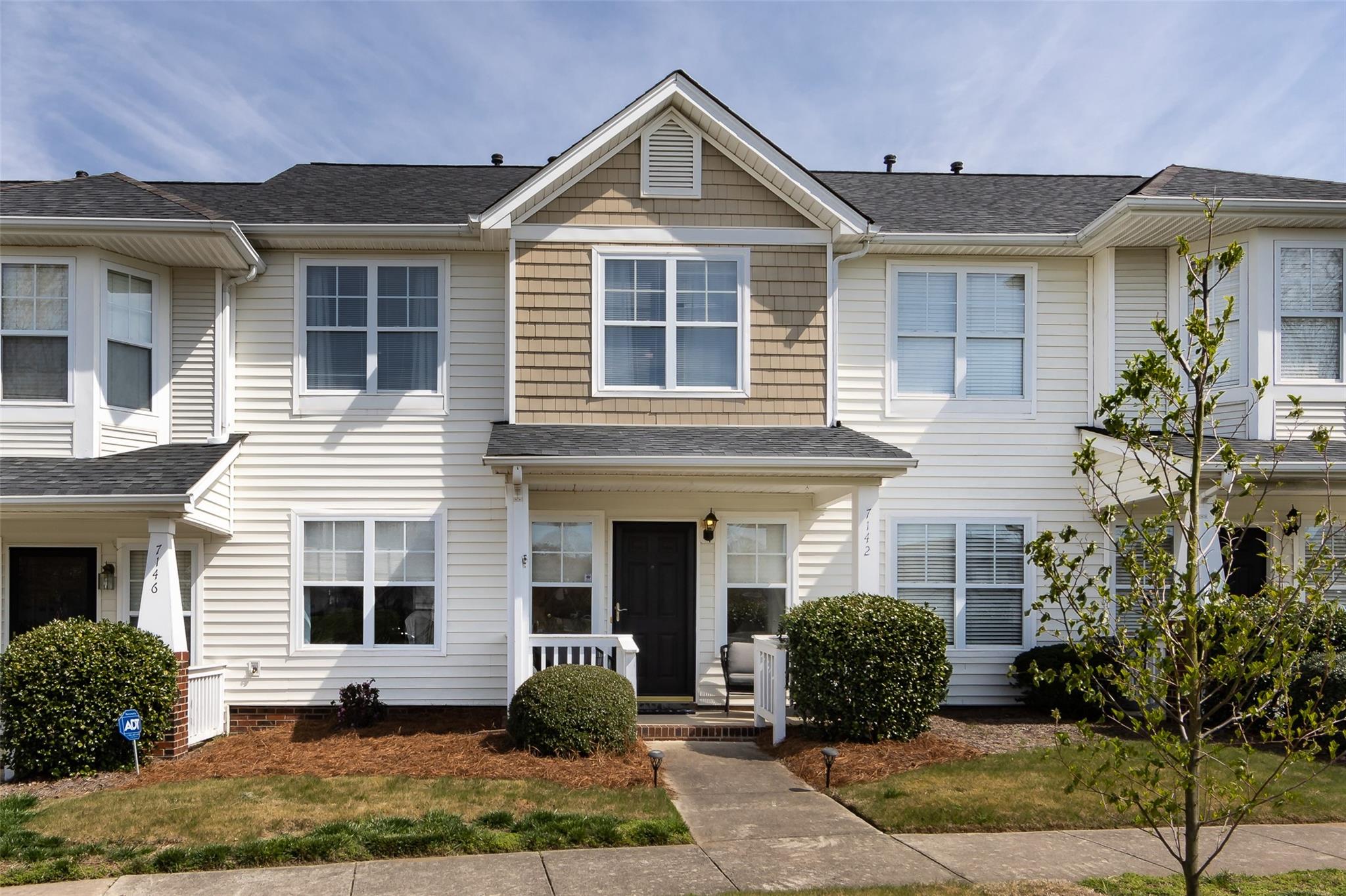 Stunning South Charlotte Townhome! Spacious family room with all new flooring.  Designer kitchen with new cabinets and custom hardware.  Marble counters with Italian ceramic tile backsplash.  New SS appliances that includes a convection oven.  There are two large bedrooms upstairs.  The primary bedroom has a spacious closet and bathroom.  There is a great work space area for a desk as well.  The second bedroom has its own connected full bathroom.  Attached one car garage with a convenient patio area that is great for cooking out.  The water heater was replaced in 2021.  Extra storage space in the garage and pull down attic.  Spacious covered front porch overlooking the neighborhood green space.  Sought-after location minutes from SouthPark, Ballantyne & Carolina Place Mall.  Walk to the Greenway and the restaurant & grocery retail stores nearby.  Amazing townhome that will be sure to exceed your expectations!! Multiple offers have been received. The deadline for offers is 3/26 at Noon.
