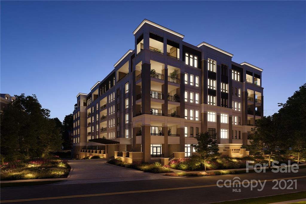 The Regent at Eastover with 32 residences from 2,457 - 4,600 heated SQFT priced from $1,753,000 - $3,495,000. This private enclave is the epitome of timeless architecture, designed for the most discriminating buyers. Filled with impressive elements and captivating finishes, all floor plans are thoughtfully executed with high ceilings, oversized windows, and large private terraces. Each residence offers a variety of options, including private elevators, classic kitchens with custom cabinetry, Sub-Zero refrigeration, Wolf cooking, and Cove dishwashers. The owner's retreat offers great privacy with graciously finished bathrooms, free-standing tubs, and abundant closet space. Amenities abound at The Regent with a club room, fitness center, and rooftop terrace that includes a dog walk, fire pit, outdoor kitchen, lounging, and dining areas. A once in a lifetime opportunity to own one of Charlotte's most prestigious residences.