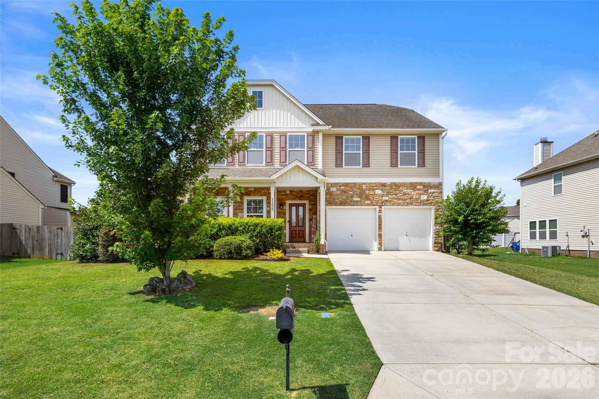Welcome home to this beautifully maintained, one-owner residence offering the perfect blend of space, comfort, and an unbeatable location. Ideally situated just minutes from shopping, restaurants and everyday conveniences, this home also enjoys one of the best lots in the neighborhood—directly across from the community green space, and tranquil pond, providing picturesque views and easy access to outdoor enjoyment.
Inside, you'll find a spacious floor plan featuring 4 bedrooms, 2.5 bathrooms, and an expansive upstairs loft that offers endless possibilities as a second living area, media room, playroom, or home office. The open-concept main level is ideal for both everyday living and entertaining, with beautiful hardwood floors adding warmth and timeless style. Just off the garage, the functional mudroom includes built-in bench seating and hooks to help keep your everyday essentials organized. Step outside to your private, fully fenced backyard retreat, designed for making memories. Enjoy relaxing under the covered patio, gathering around the fire pit on cool evenings, or hosting family and friends on the additional deck with plenty of space for grilling and outdoor entertaining.
With its exceptional condition, generous living spaces, outstanding outdoor amenities, and prime location both within the community and close to everything you need, this home is truly move-in ready and has it all!